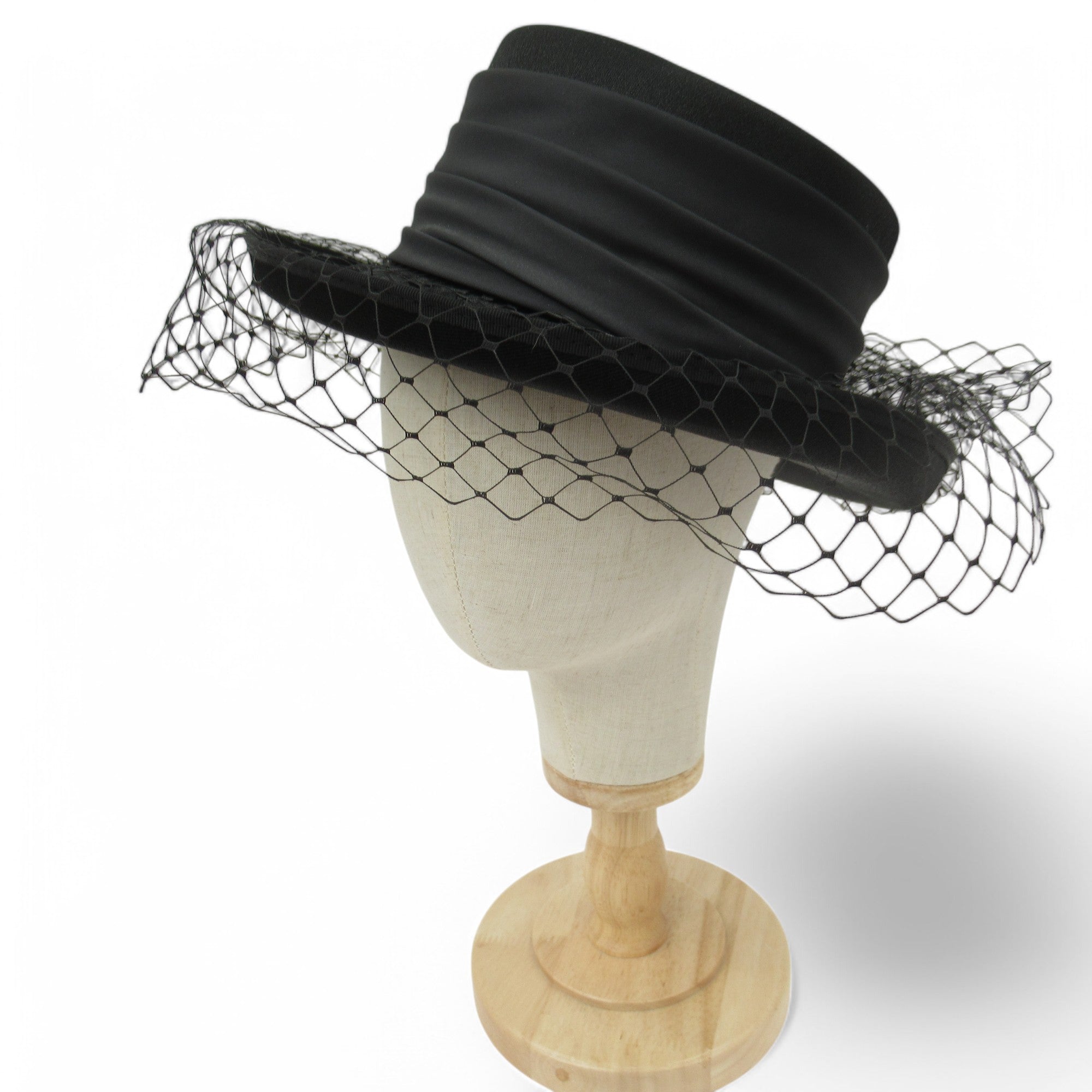 front image for First Avenue Mother Of Bride Vintage Hat Black Womenswear | Pre-loved