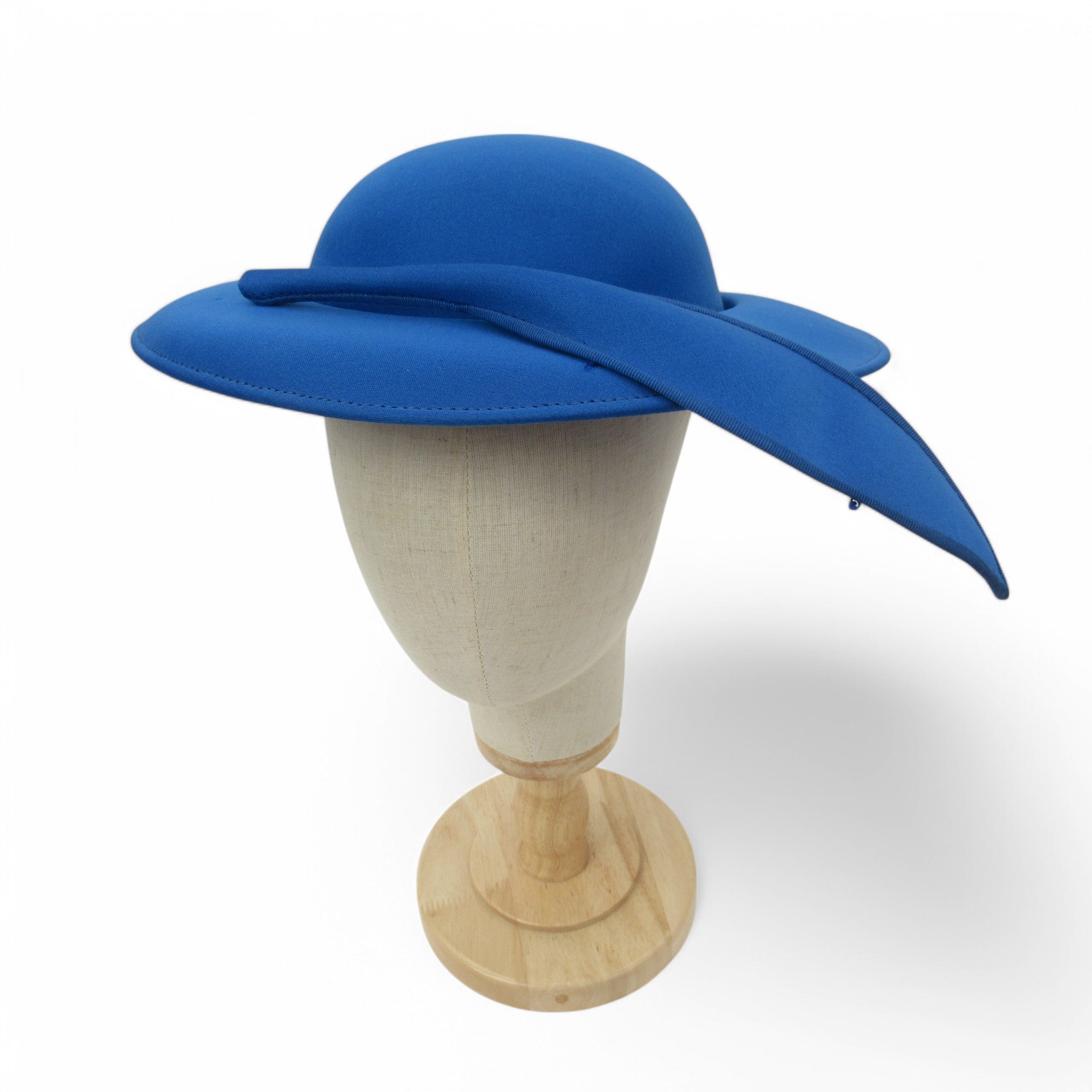 front image for Mitzi Lorenz Mother Of Bride Vintage Hat Blue Womenswear | Pre-loved