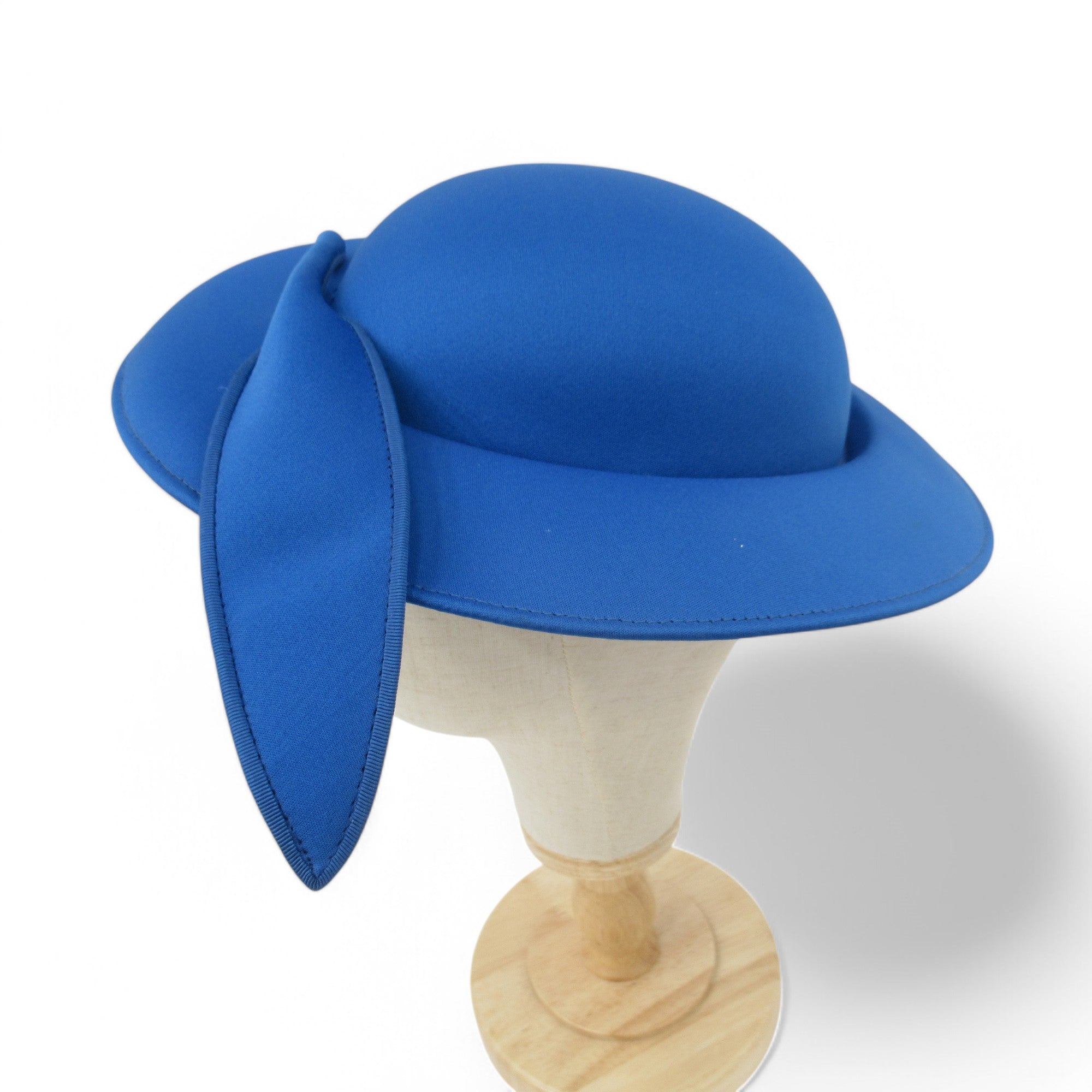 side image for Mitzi Lorenz Mother Of Bride Vintage Hat Blue Womenswear | Pre-loved