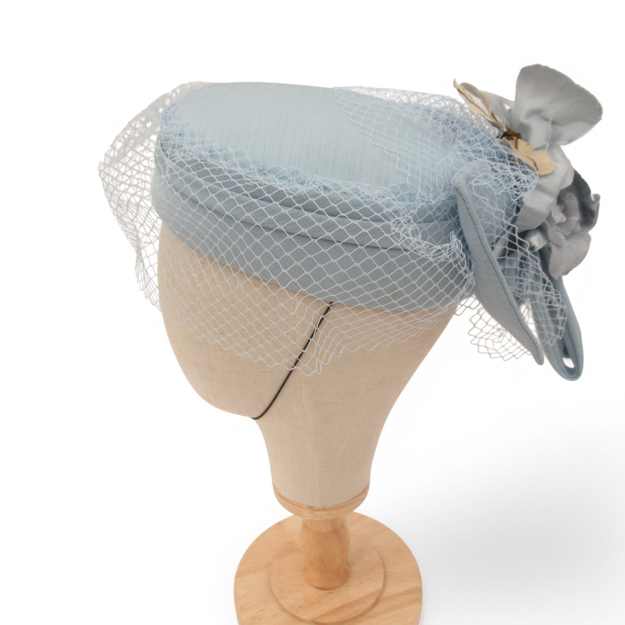 side image for Connor Mother Of Bride Vintage Hat Blue Womenswear | Pre-loved