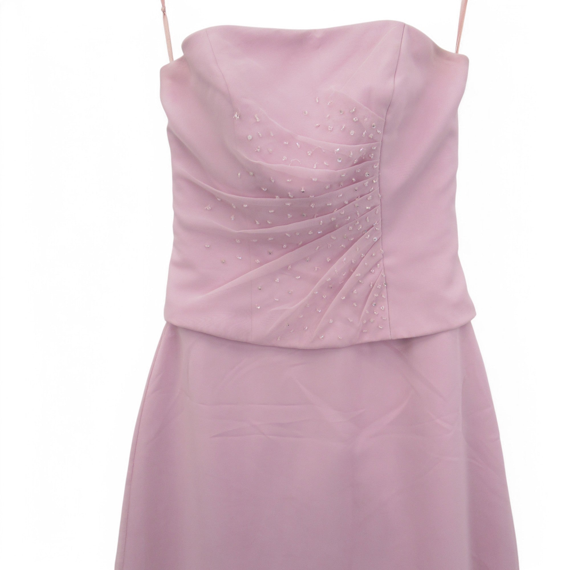 top image for Bridesmaid Dress UK 8 Pink Beaded Womenswear | Pre-loved