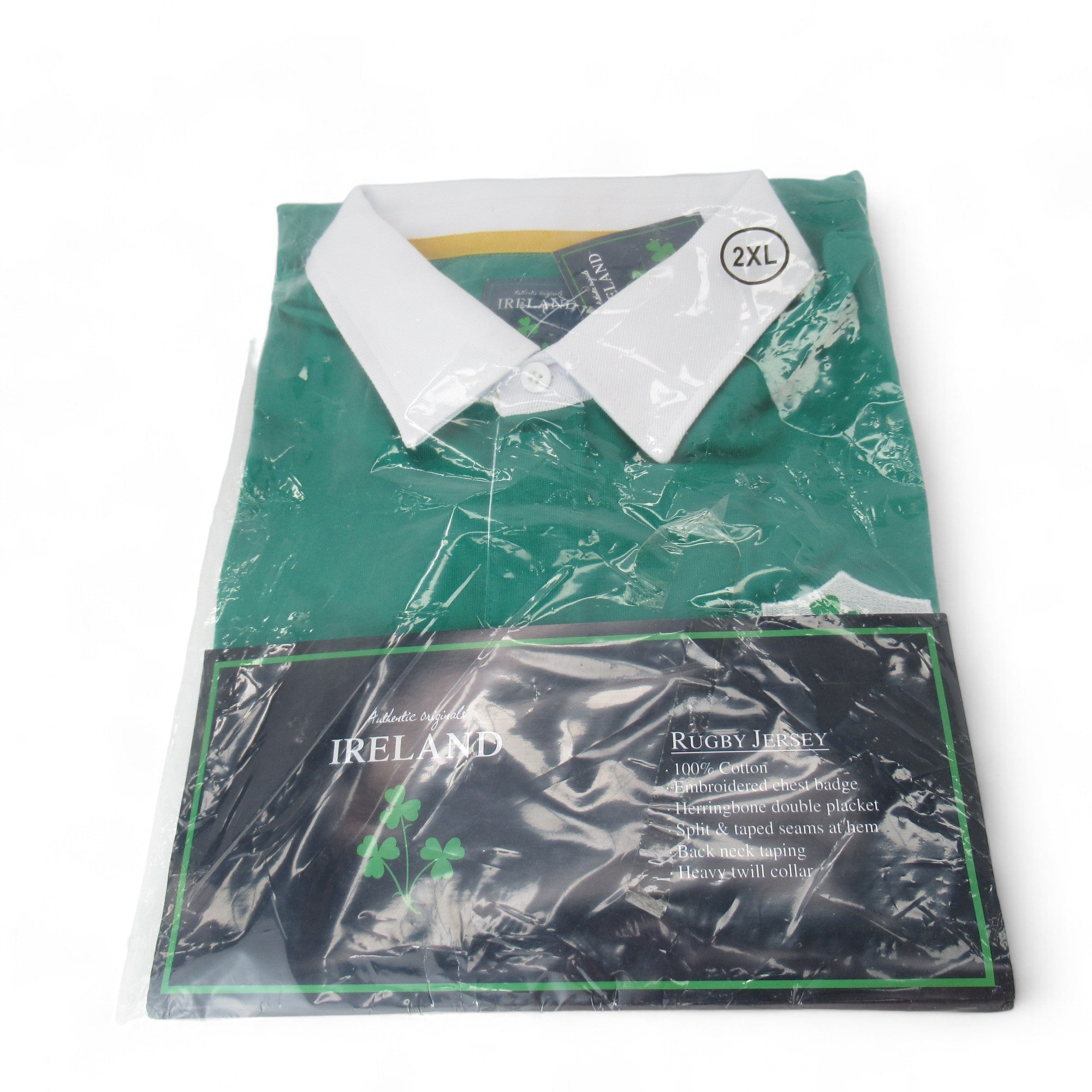 Front image for Ireland Rugby Top 2XL Green Shirt Menswear | Preloved