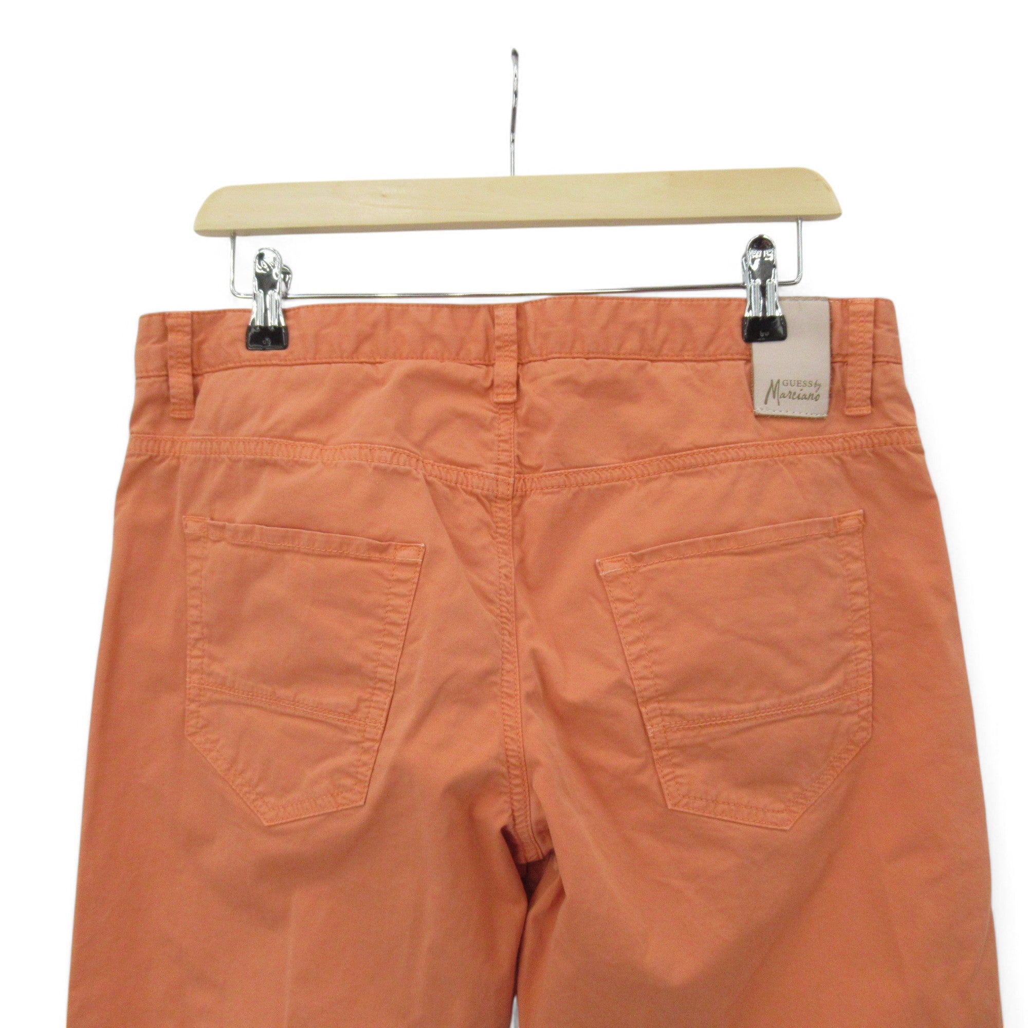 back image for Guess Chino Trousers Orange W32" L31" Menswear | Pre-loved