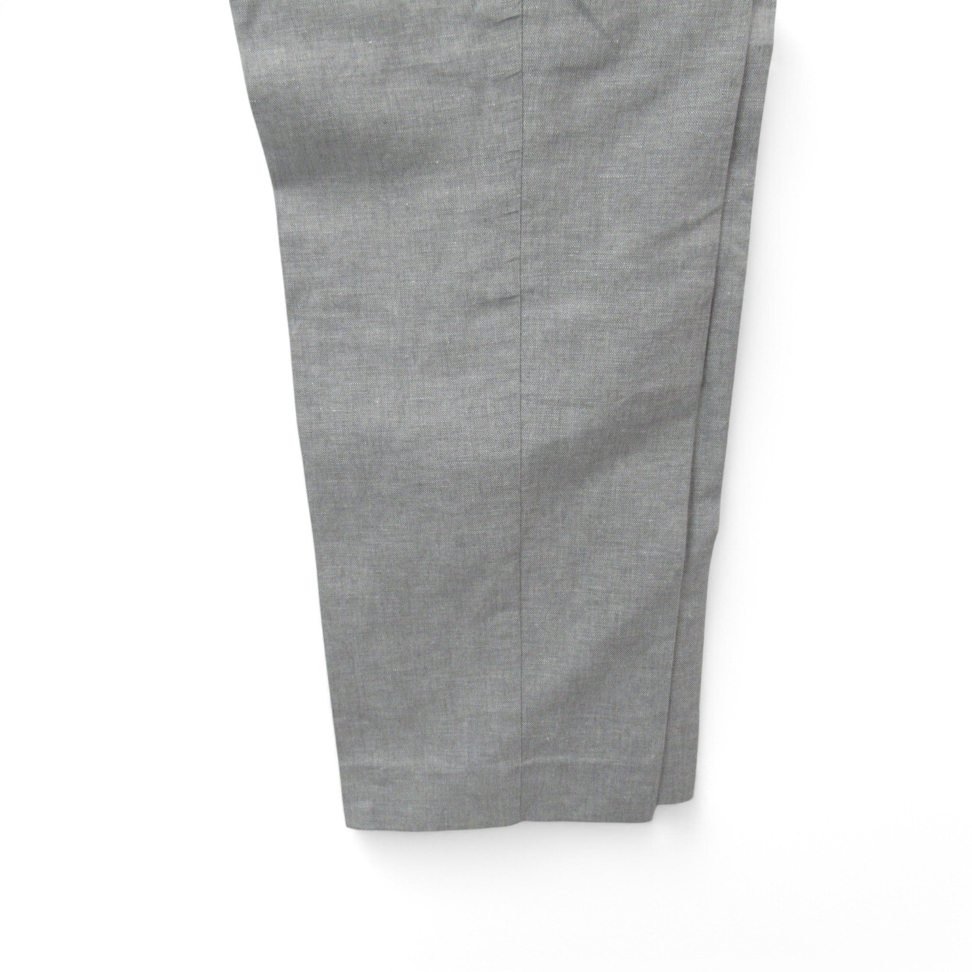 leg image for Reiss Chino Trousers Grey W38" Linen Blend Menswear | Pre-loved
