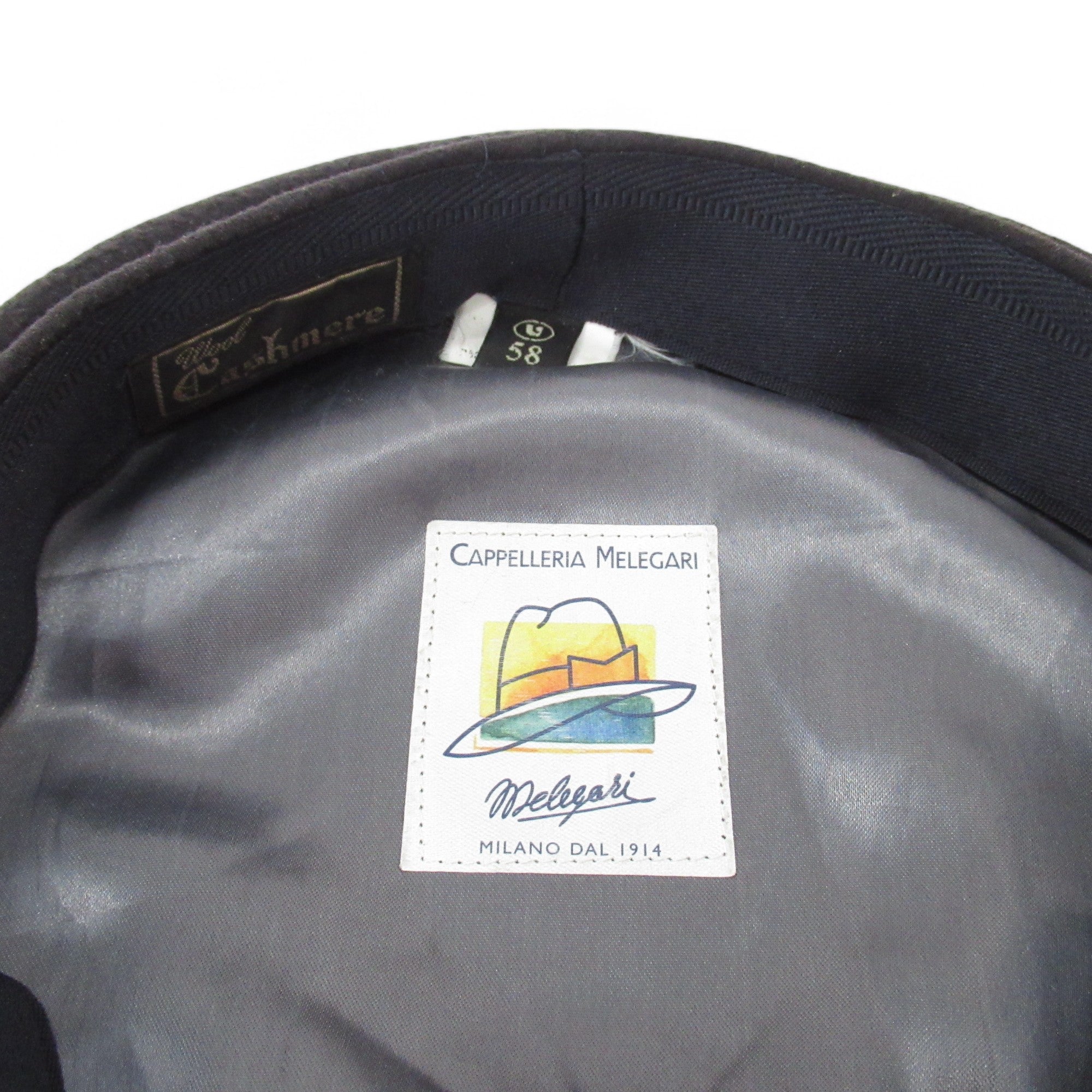 label image for Cappelleria Melegari Vintage Peaky Cap Navy Menswear | Pre-loved