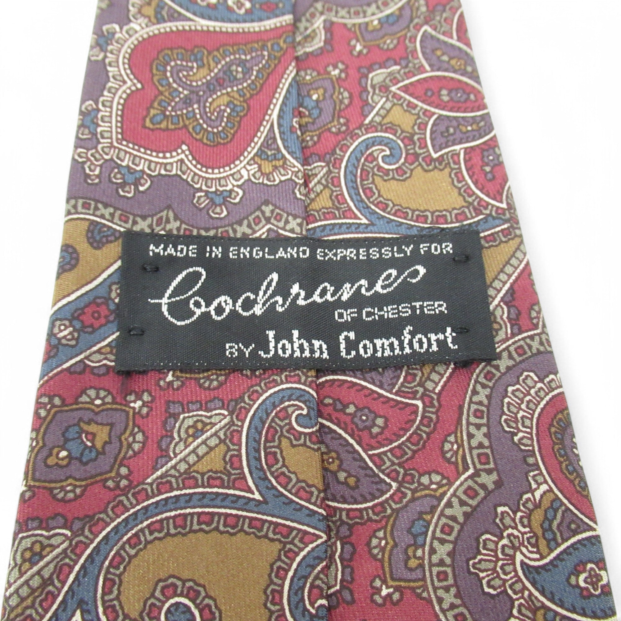 label image for Cochranes Of Chester Vintage Tie Paisley Menswear | Pre-loved 