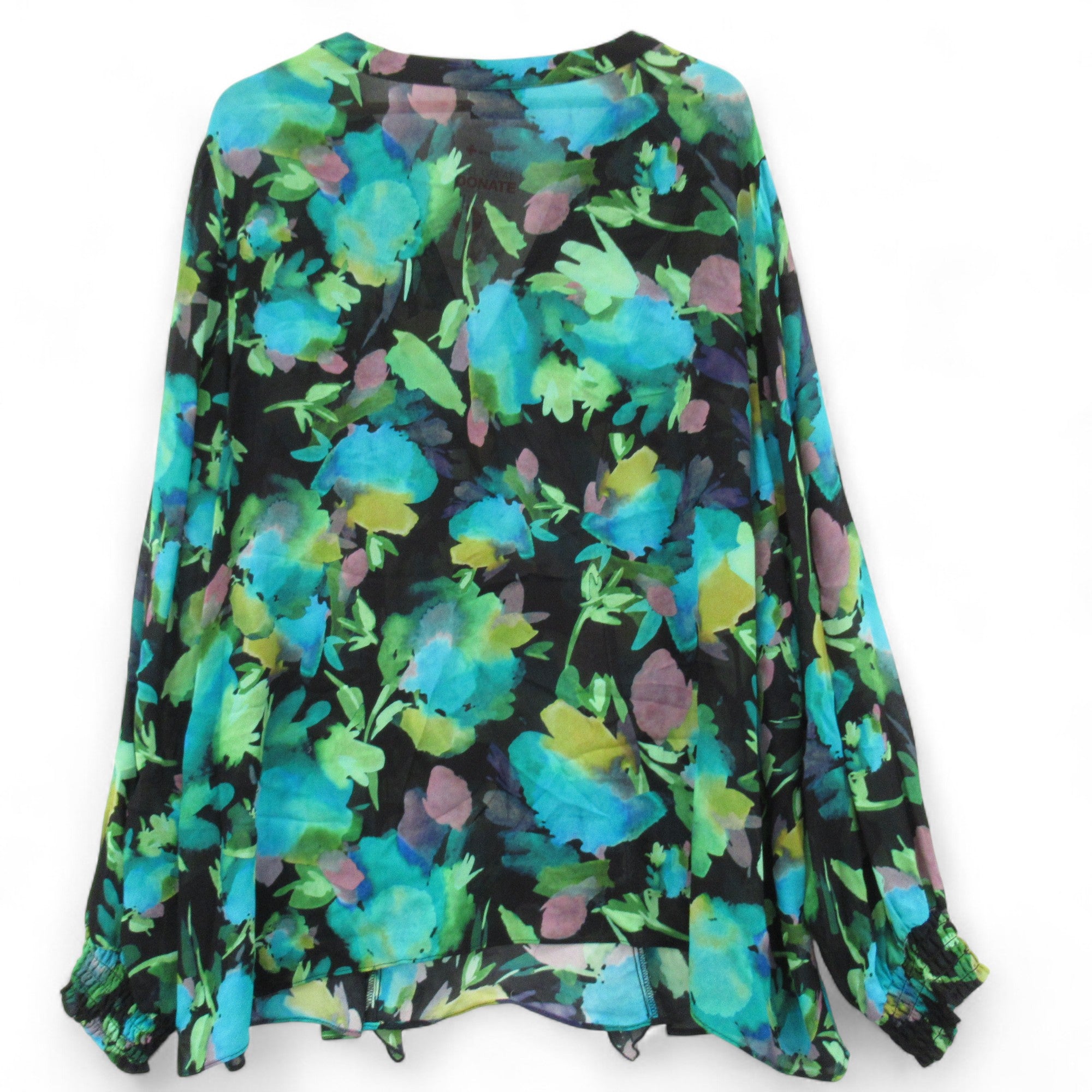 back image for Live Unlimited Blouse Green Turquoise UK 24 Womenswear | Pre-loved