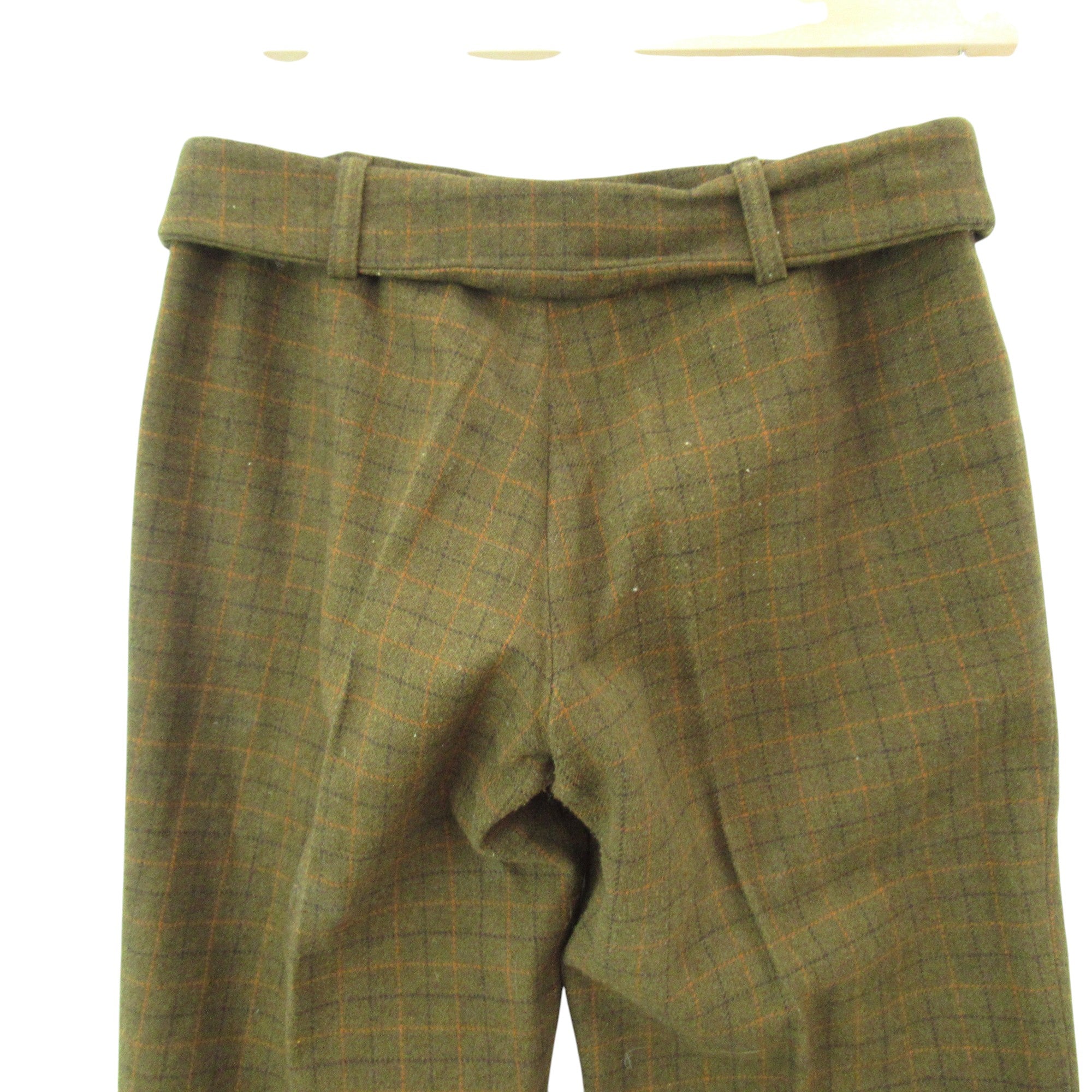 back image for Stroms Vintage Trousers UK 10 Brown Check Womenswear | Pre-loved