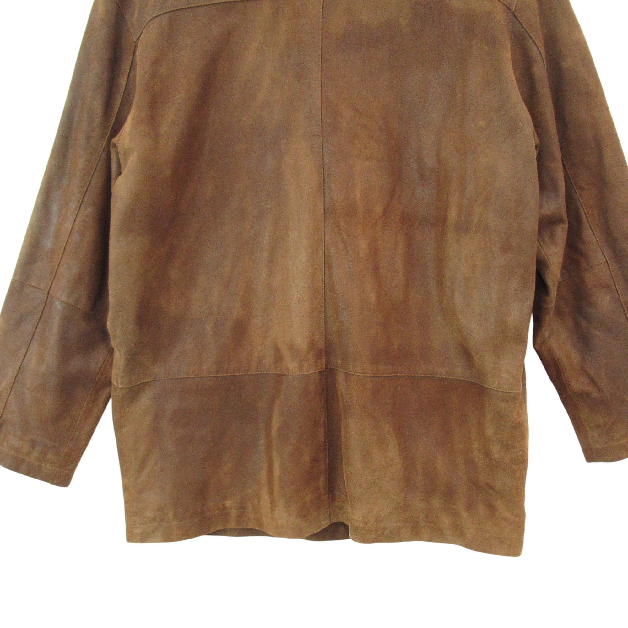 back image for Guise Suede Jacket Small Brown Vintage Menswear | Pre-loved
