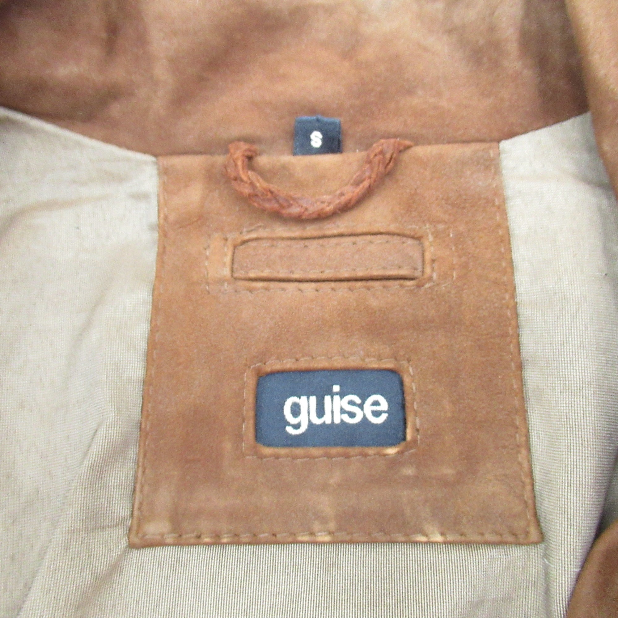 label image for Guise Suede Jacket Small Brown Vintage Menswear | Pre-loved