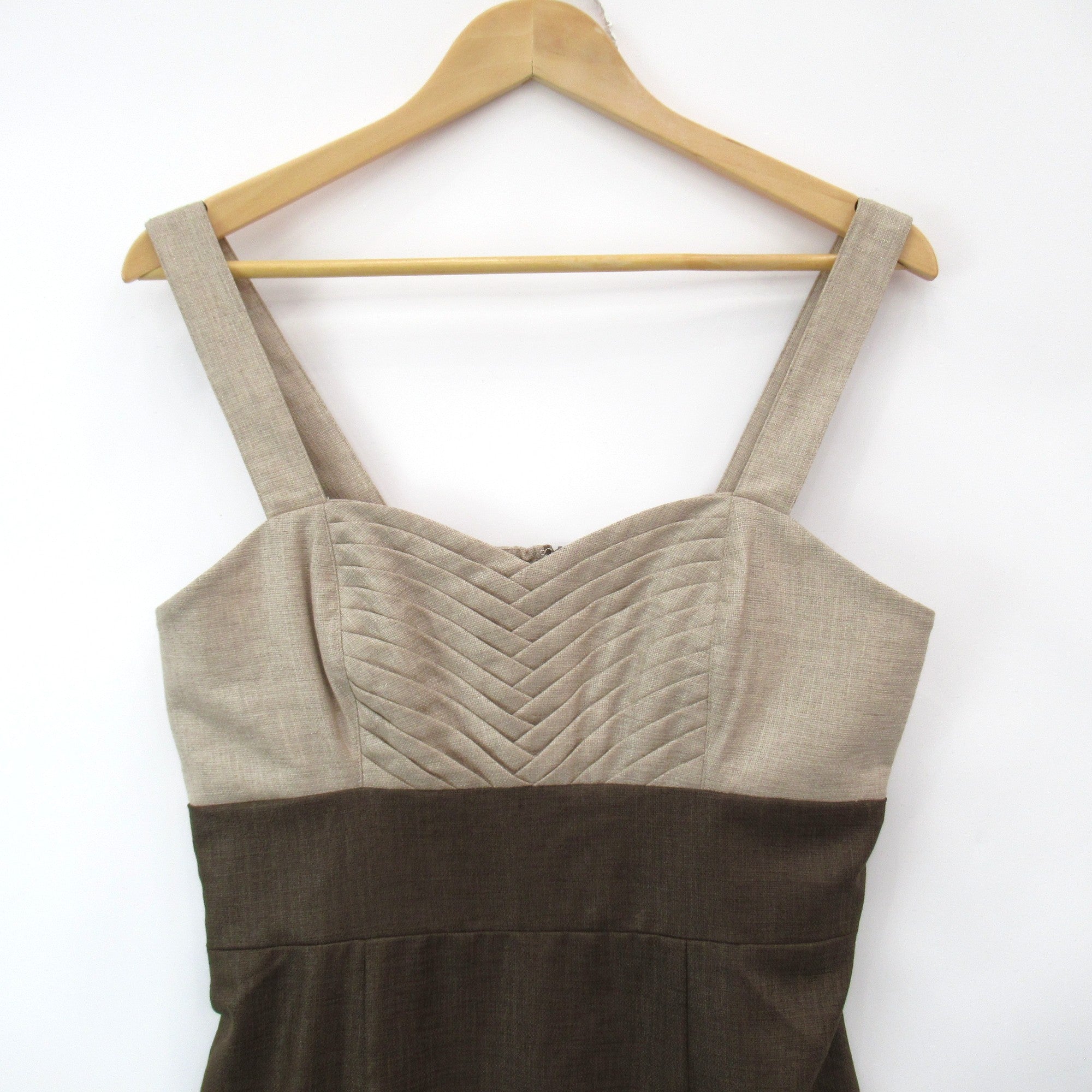 top image for Tina Taylor Vintage Dress UK 14 Brown Womenswear | Pre-loved