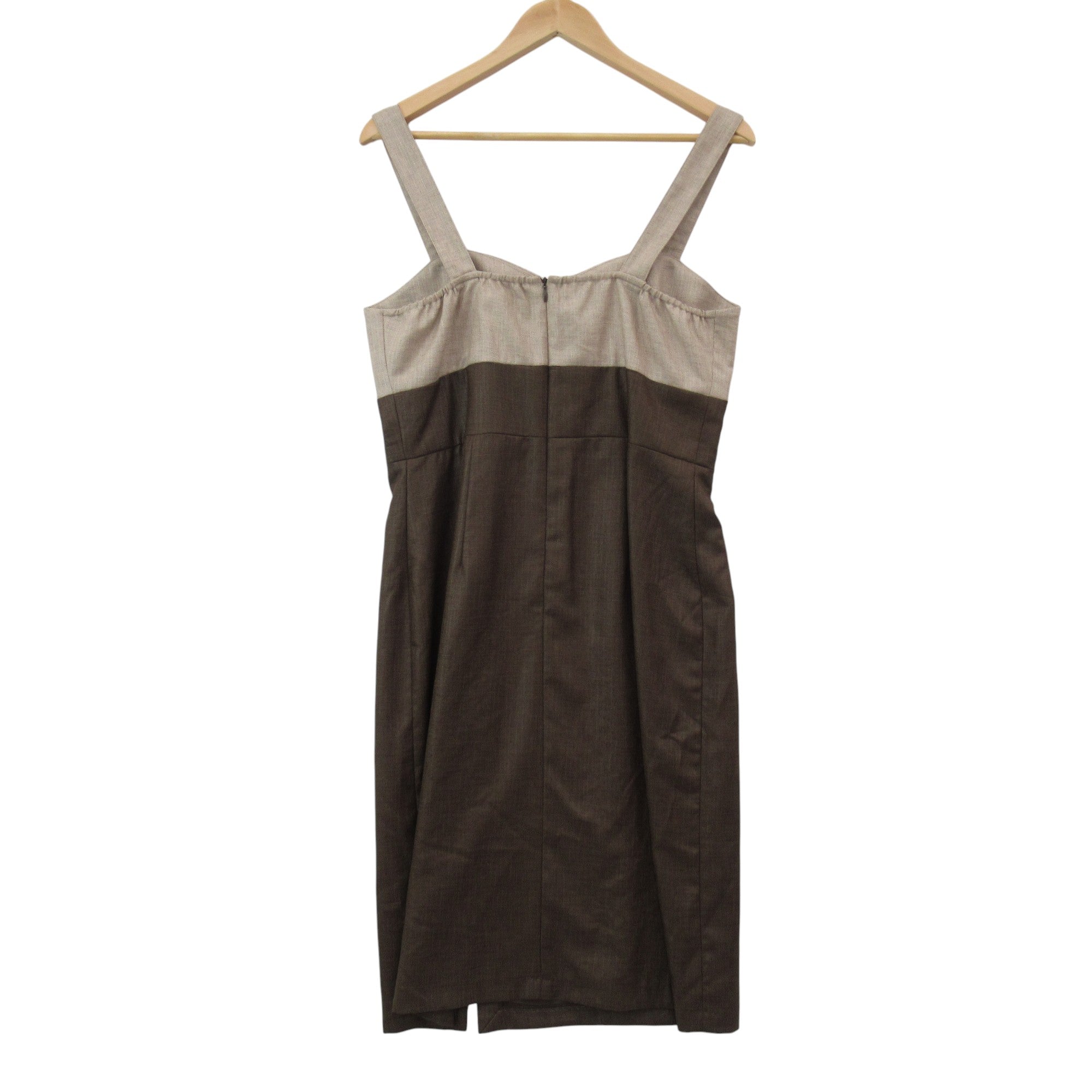 back image for Tina Taylor Vintage Dress UK 14 Brown Womenswear | Pre-loved
