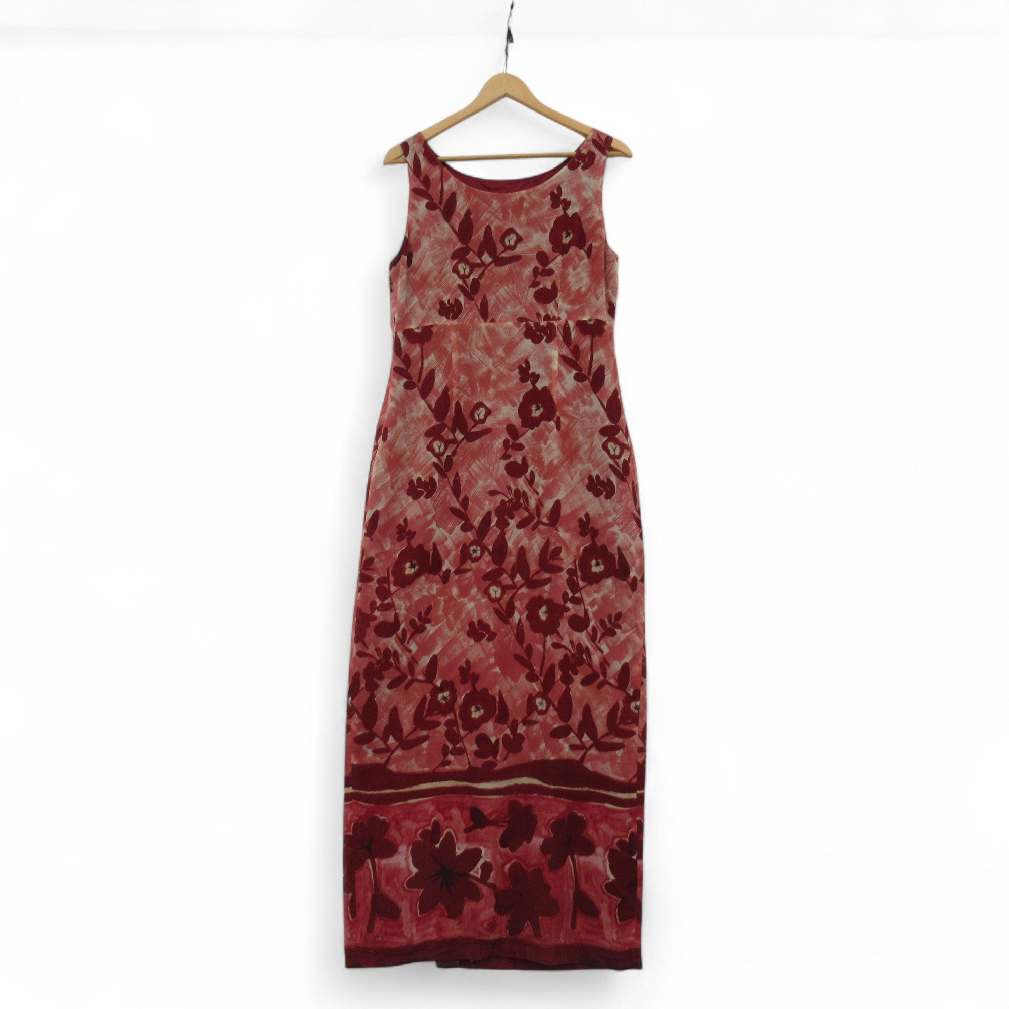 back image for Pearce Fionda 100% Silk Dress UK 14 Red Womenswear | Pre-loved