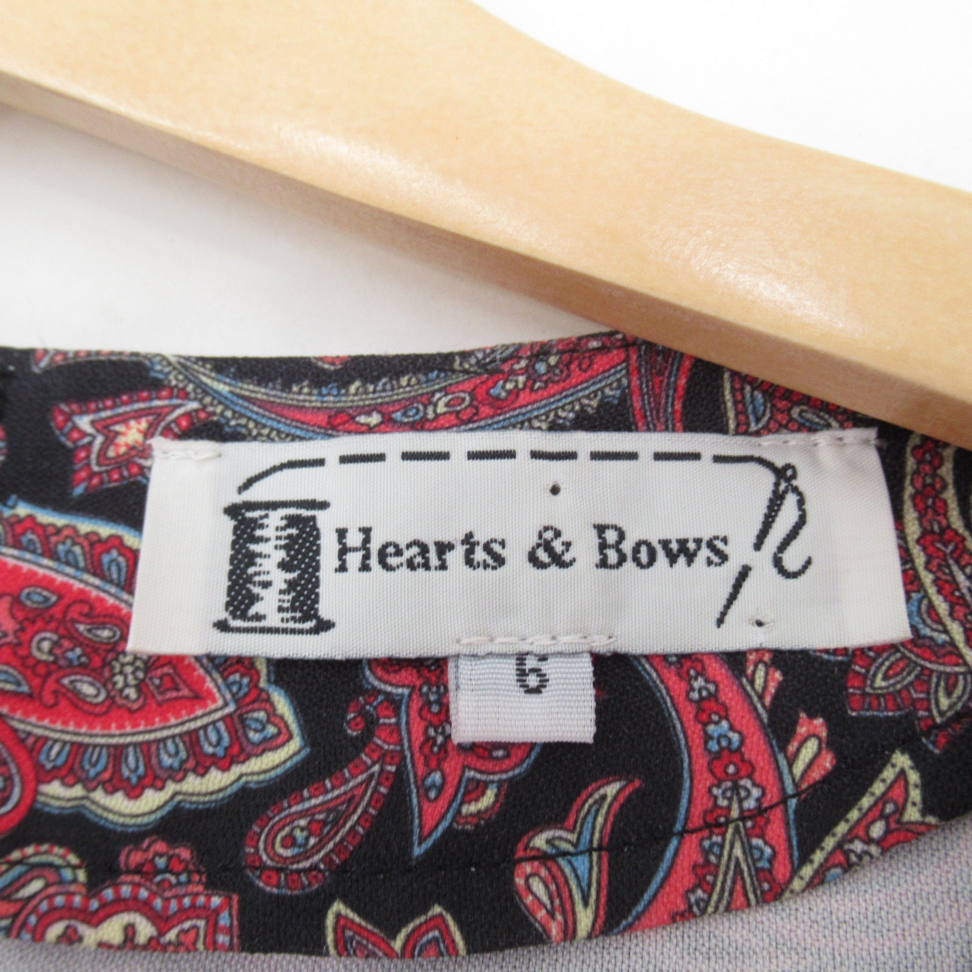 label image for Hearts & Bows Vintage Top Paisley UK 12 Multicoloured Womenswear | Pre-loved