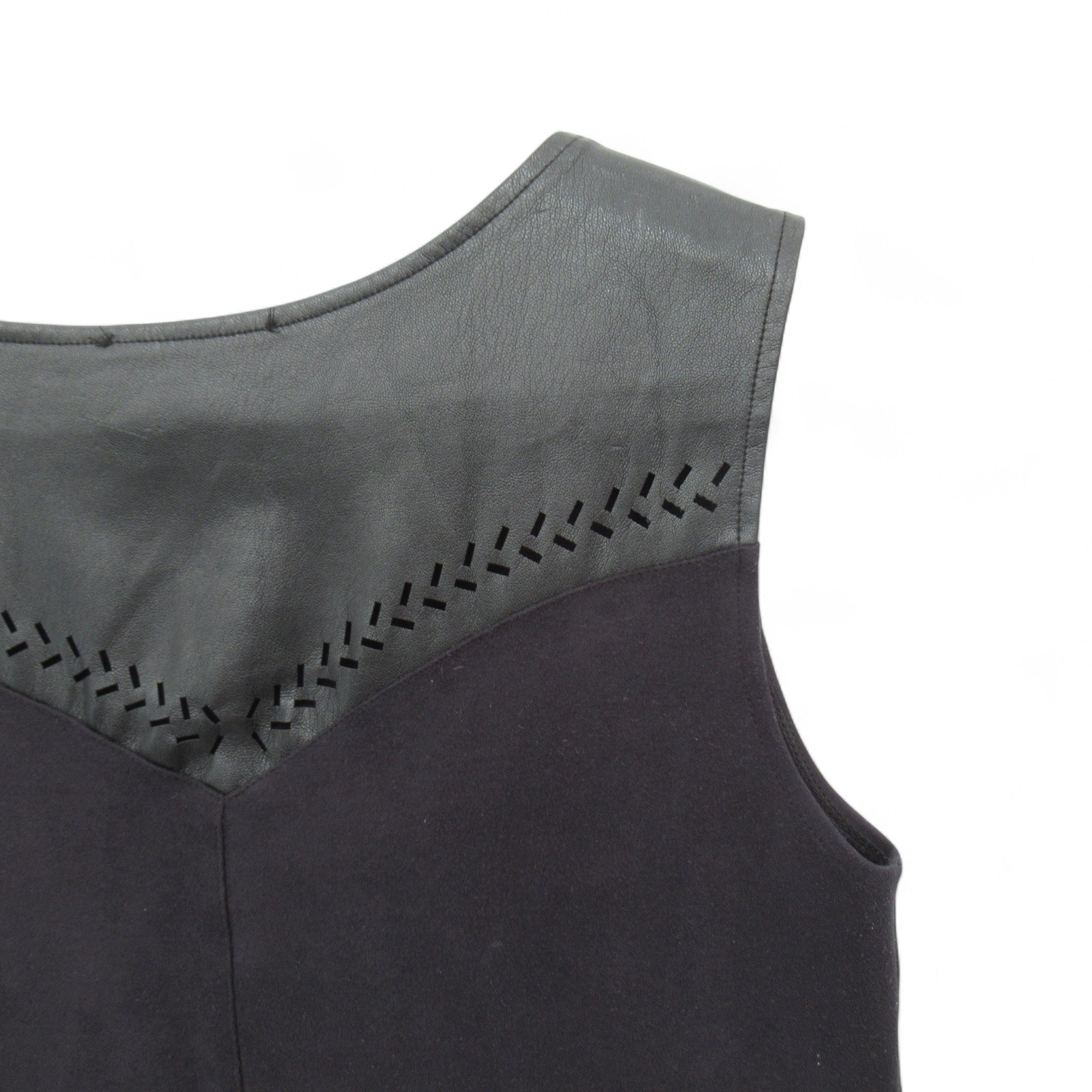 shoulder image for Lenny B Paris Suedette Dress Black Small Womenswear | Pre-loved