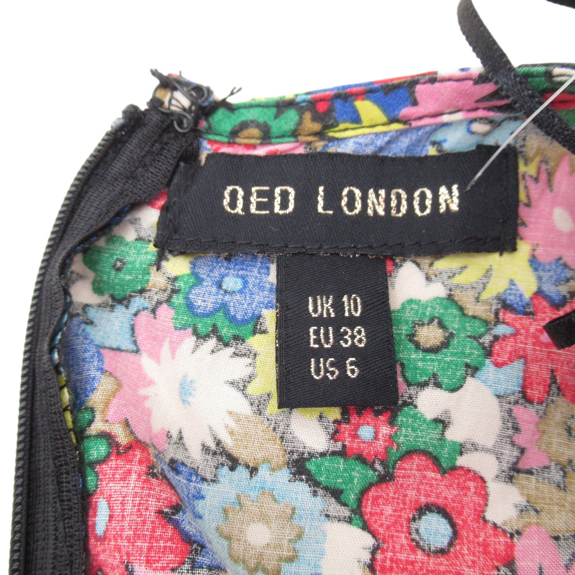 QED London Maxi Dress UK 10 Floral Womenswear | Pre-loved