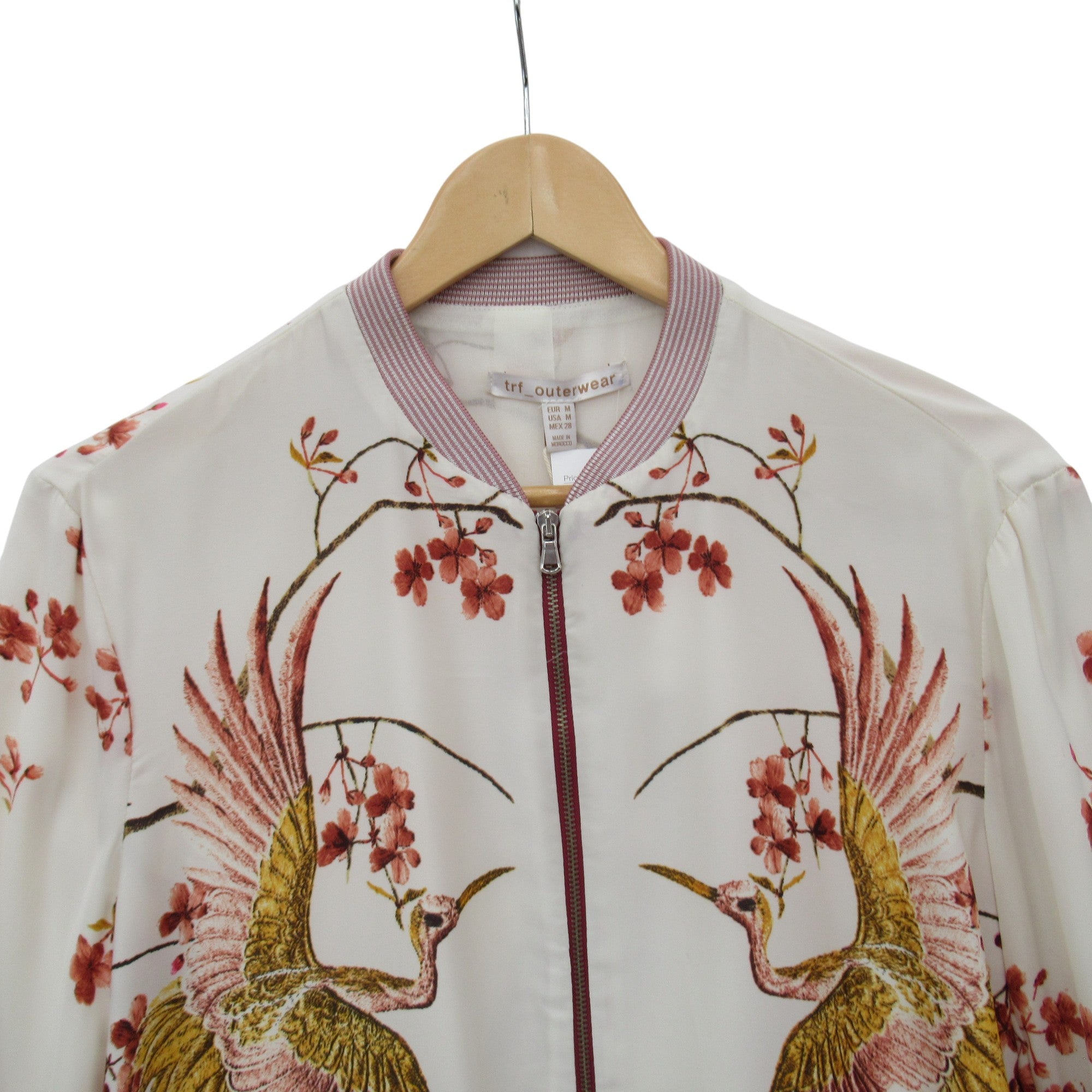 front image for TRF Outerwear Jacket Medium Multicoloured Bird Womenswear | Pre-loved