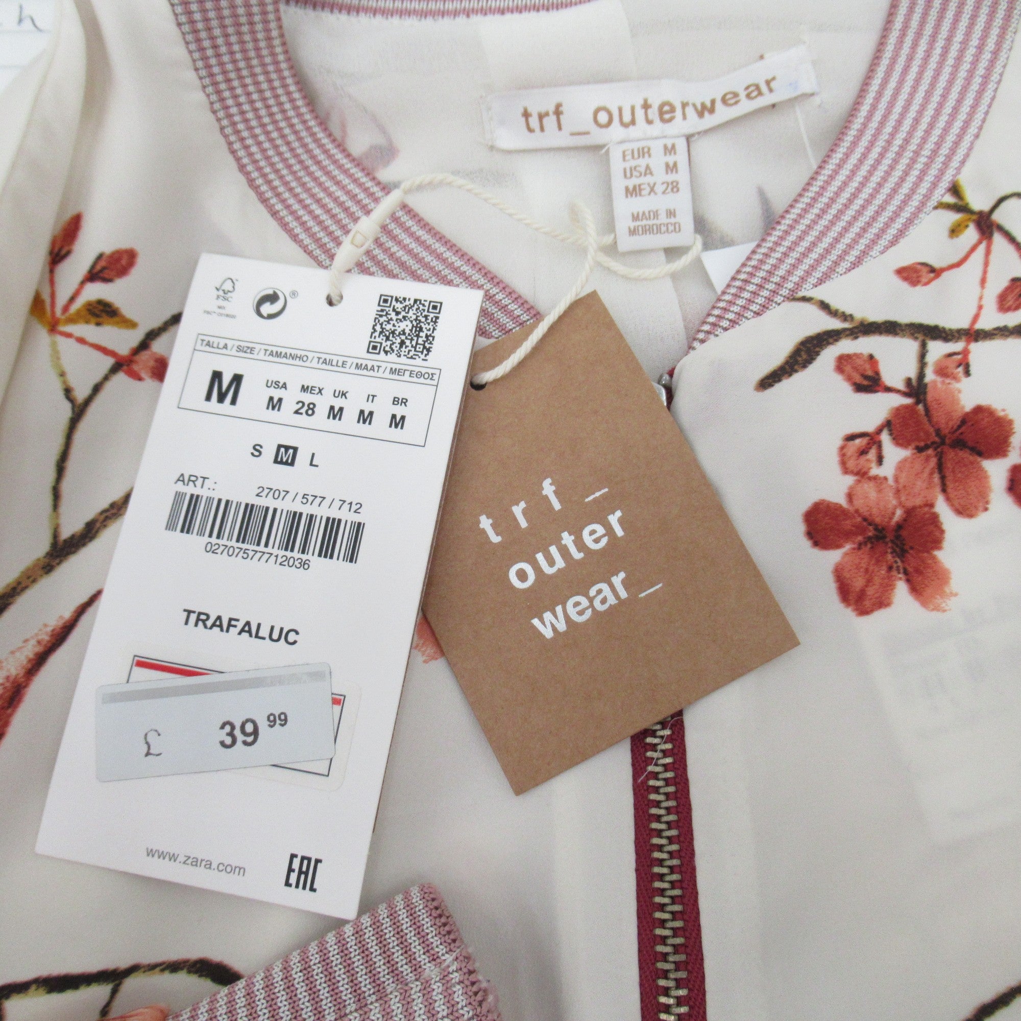 label image for TRF Outerwear Jacket Medium Multicoloured Bird Womenswear | Pre-loved