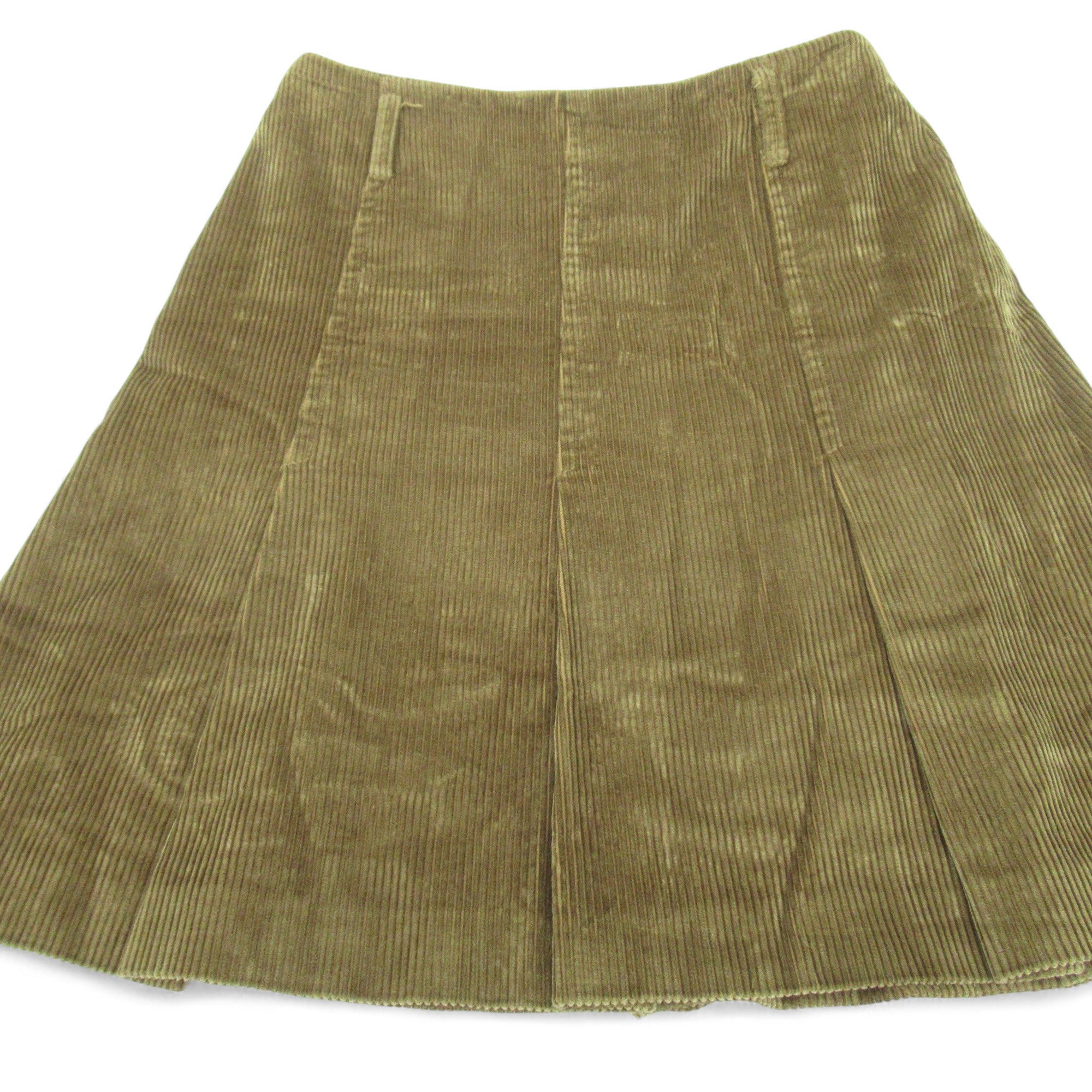 front image for Barbour Corduroy Skirt UK 12 Brown Short Womenswear | Pre-loved