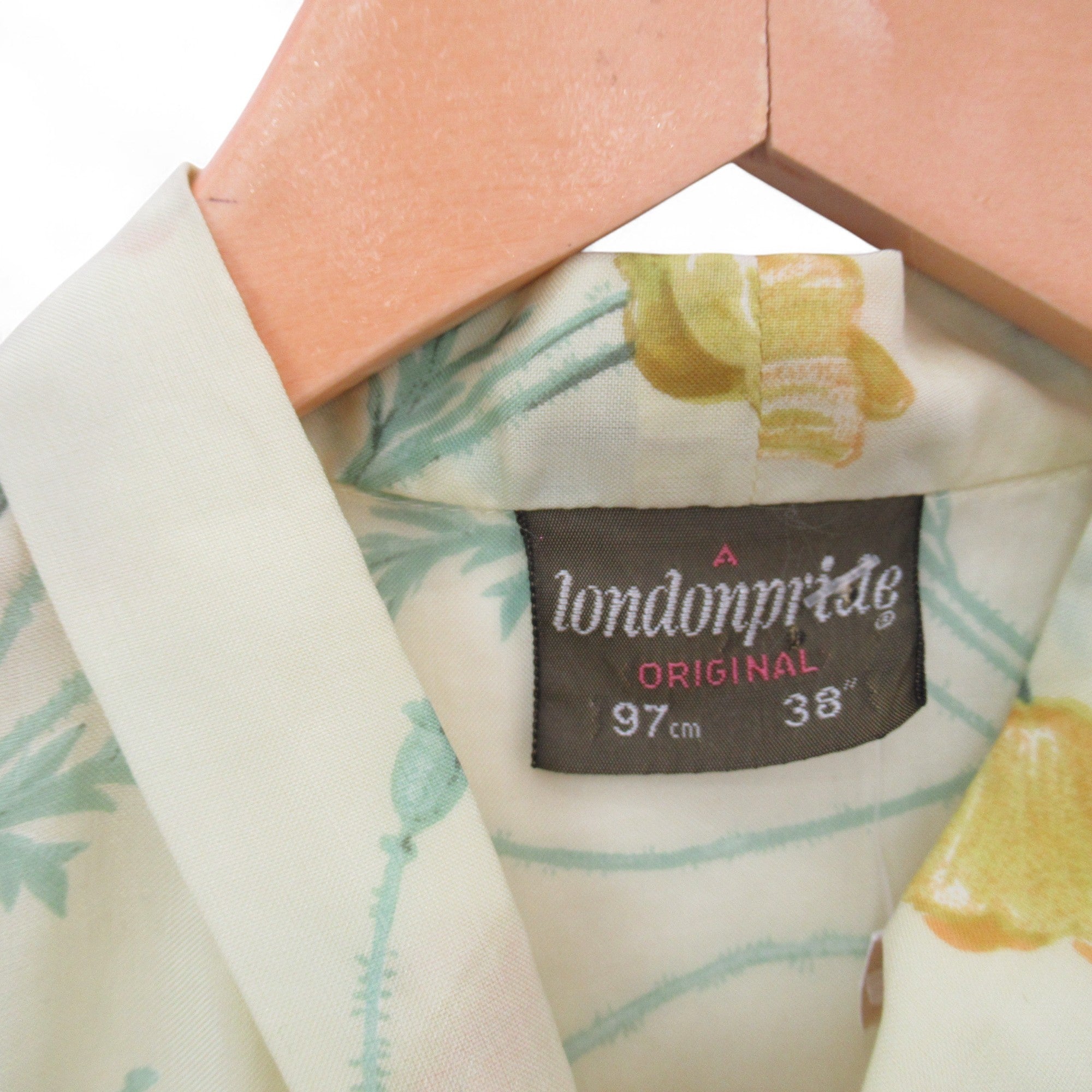 label image for A London Pride Vintage Blouse Yellow Poppy UK 14 Womenswear | Pre-loved