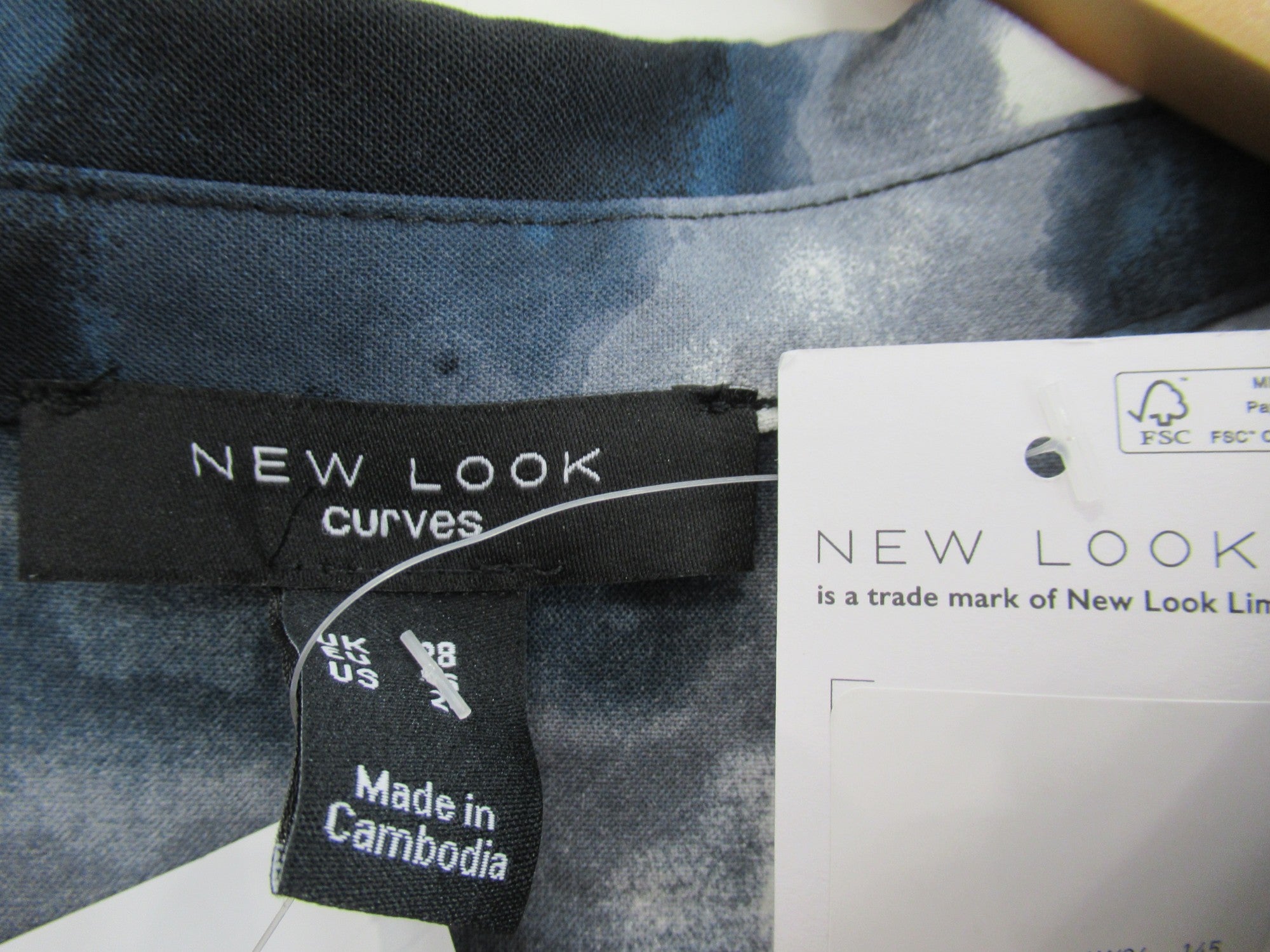 label image for New Look Curves Shirt Dress UK 28 Blue Grey Womenswear | Pre-loved