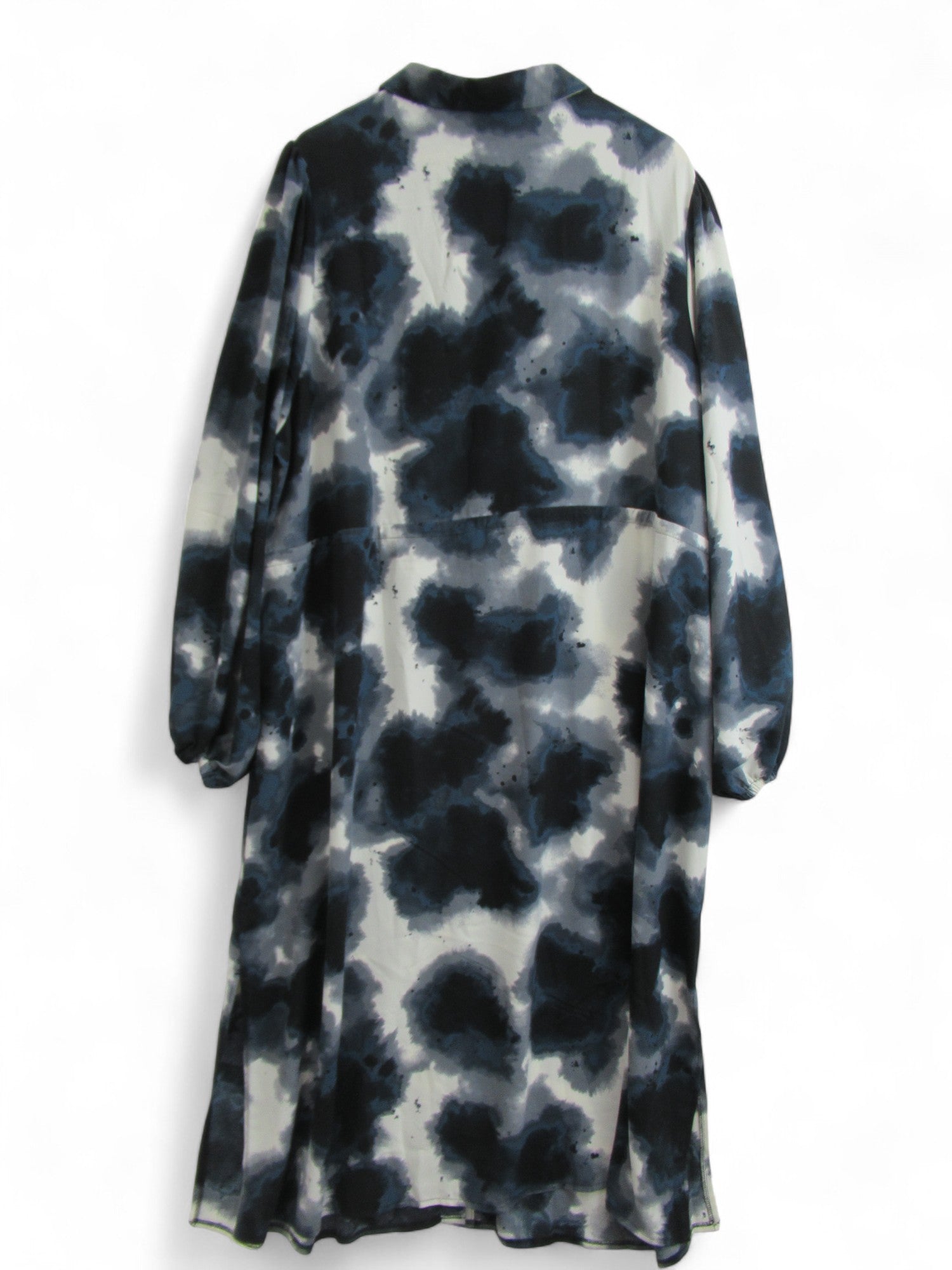 back image for New Look Curves Shirt Dress UK 28 Blue Grey Womenswear | Pre-loved