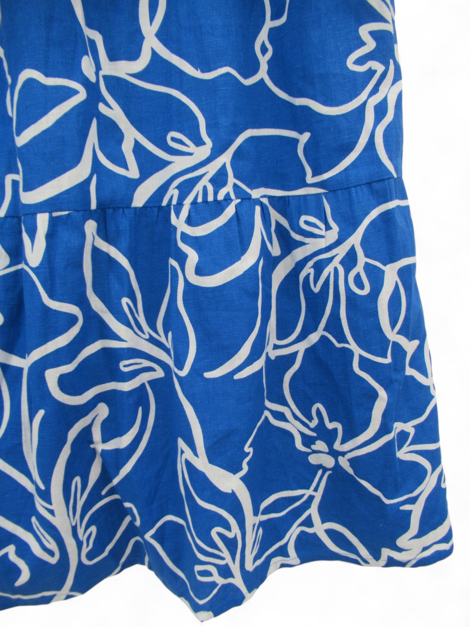 hem image for In The Style Maxi Dress UK 24 Blue Floral Womenswear | Pre-loved 