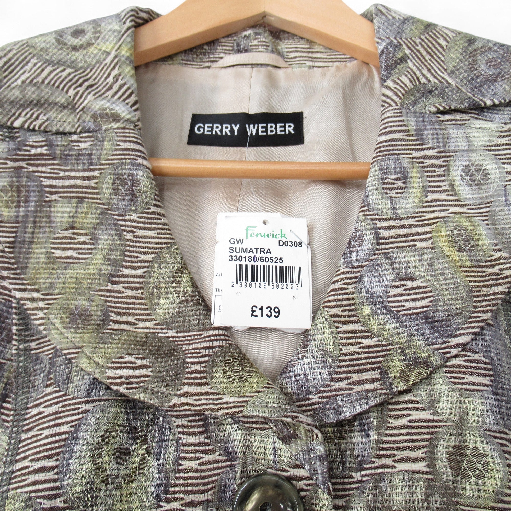 label image for Gerry Weber Vintage Blazer UK 16 Green Womenswear | Pre-loved