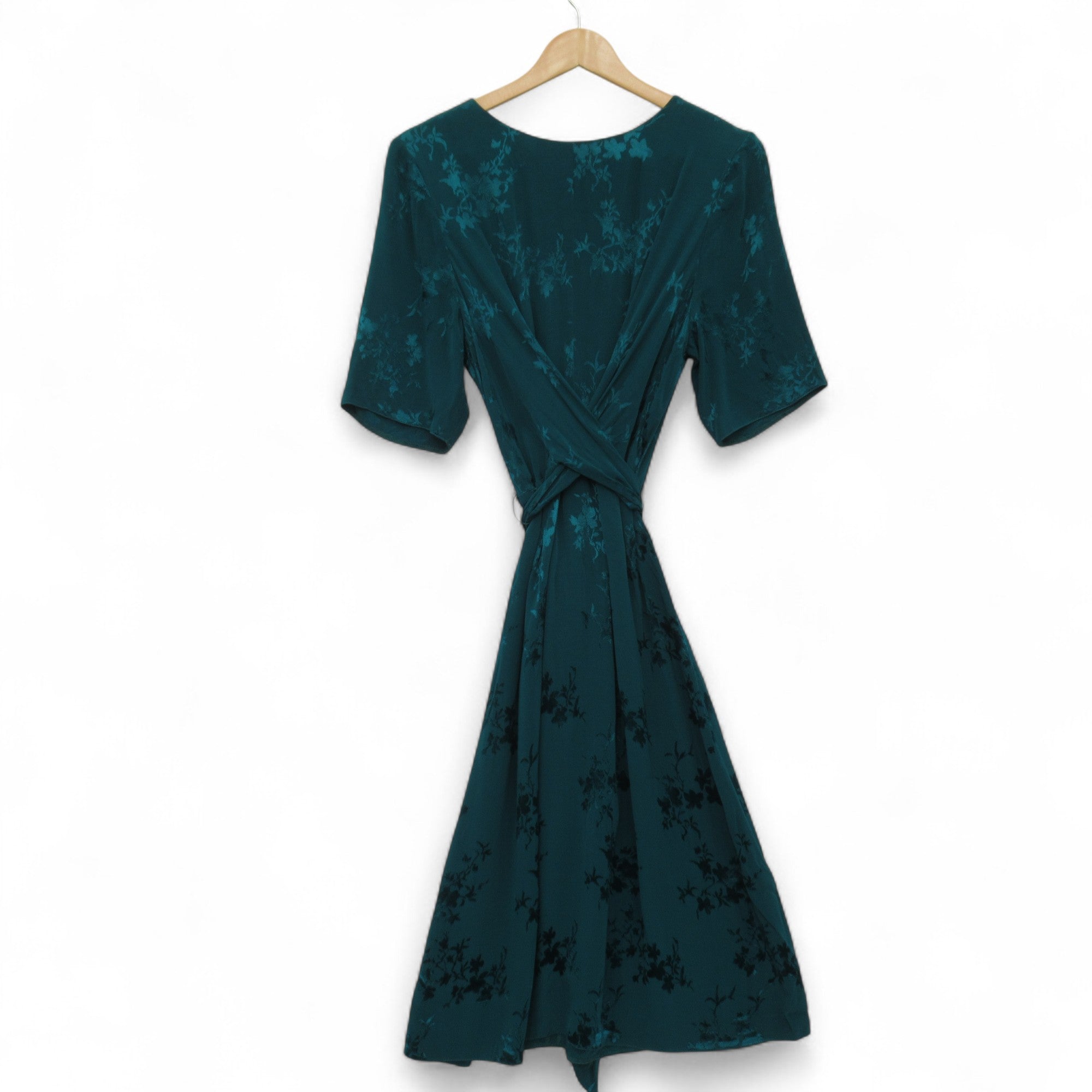 front image for Phase Eight Jacquard Dress UK 14 Green Womenswear | Pre-loved