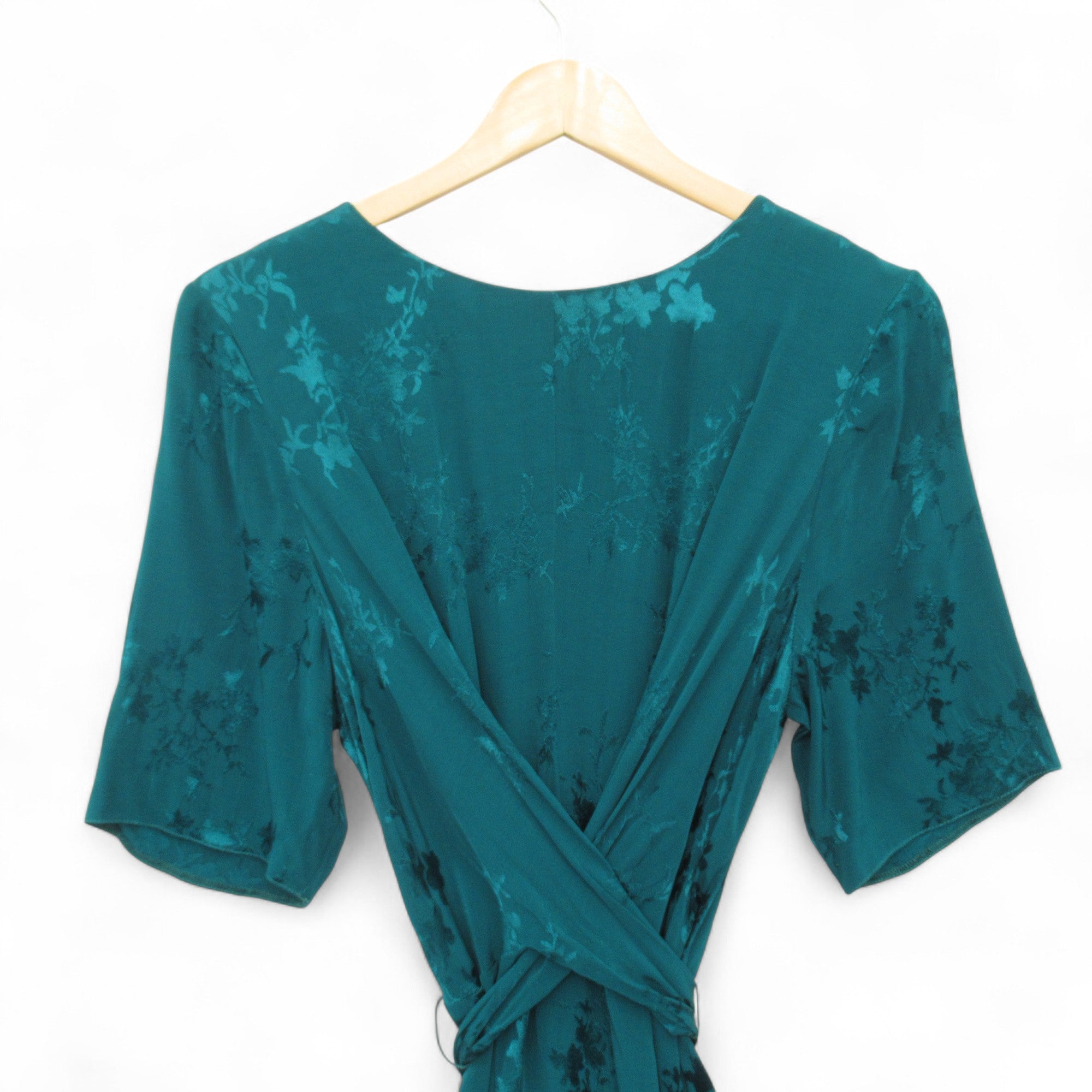 top image for Phase Eight Jacquard Dress UK 14 Green Womenswear | Pre-loved