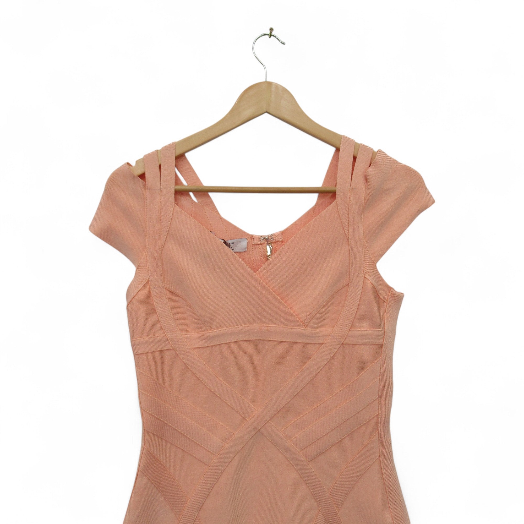 top image for House Of London Bodycon Dress S/M Peach Womenswear | Pre-loved