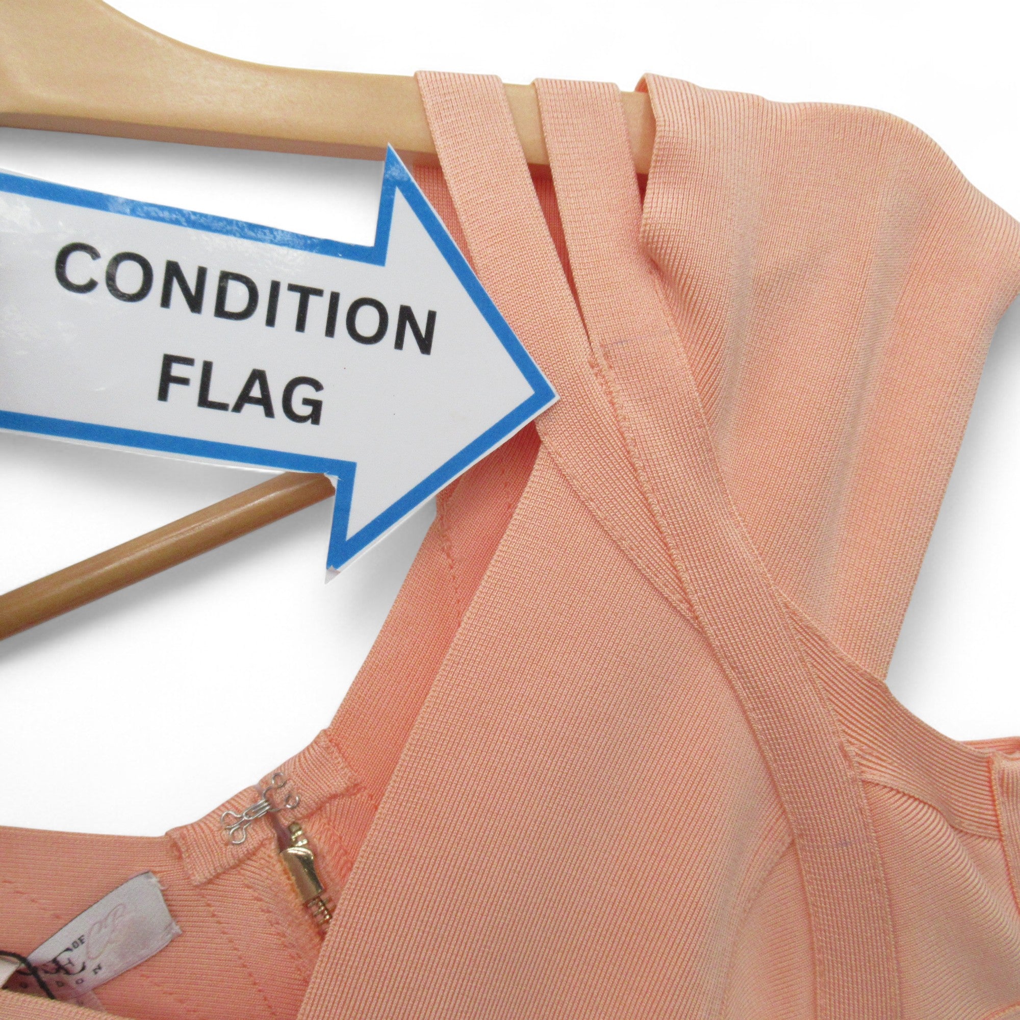 condition image for House Of London Bodycon Dress S/M Peach Womenswear | Pre-loved