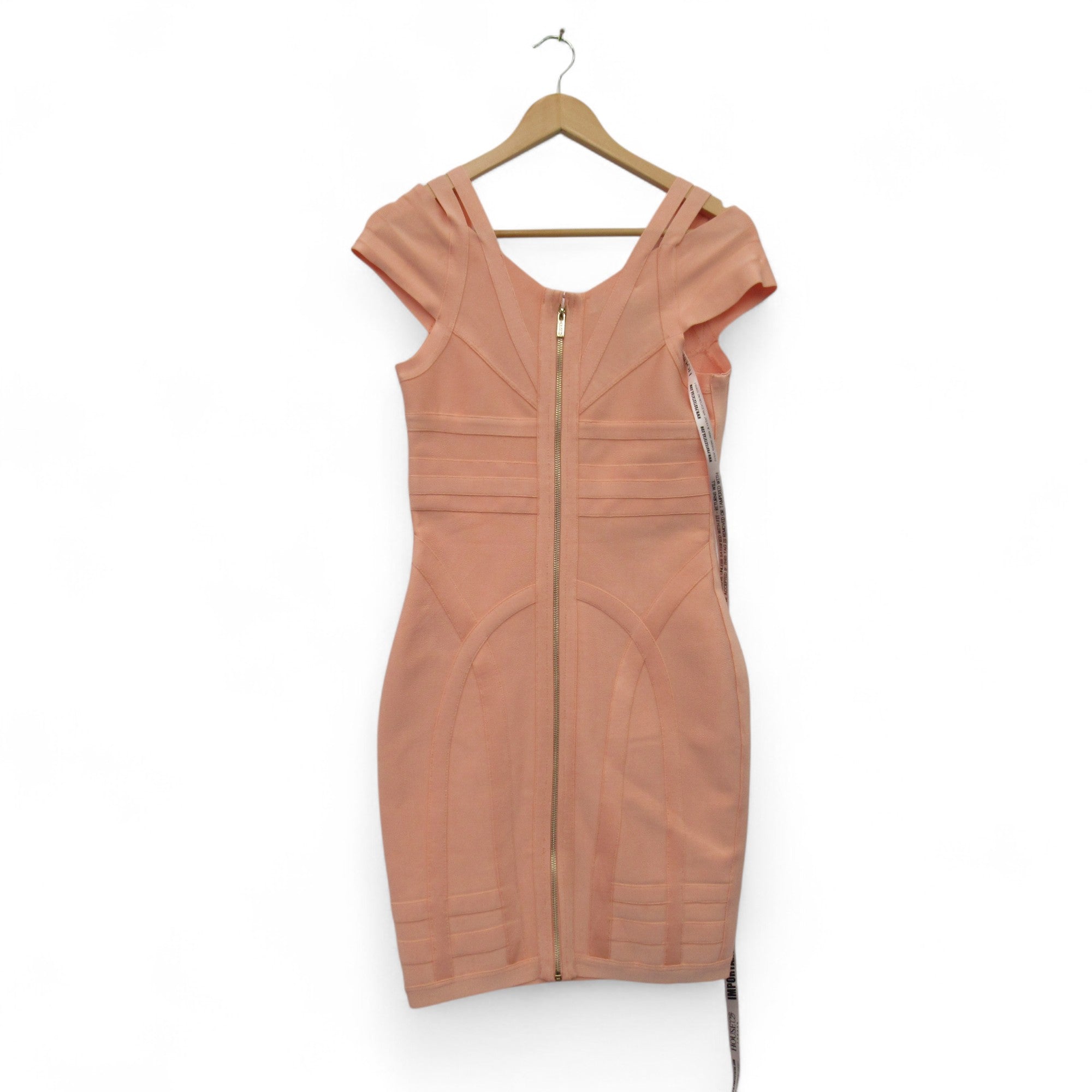 back image for House Of London Bodycon Dress S/M Peach Womenswear | Pre-loved