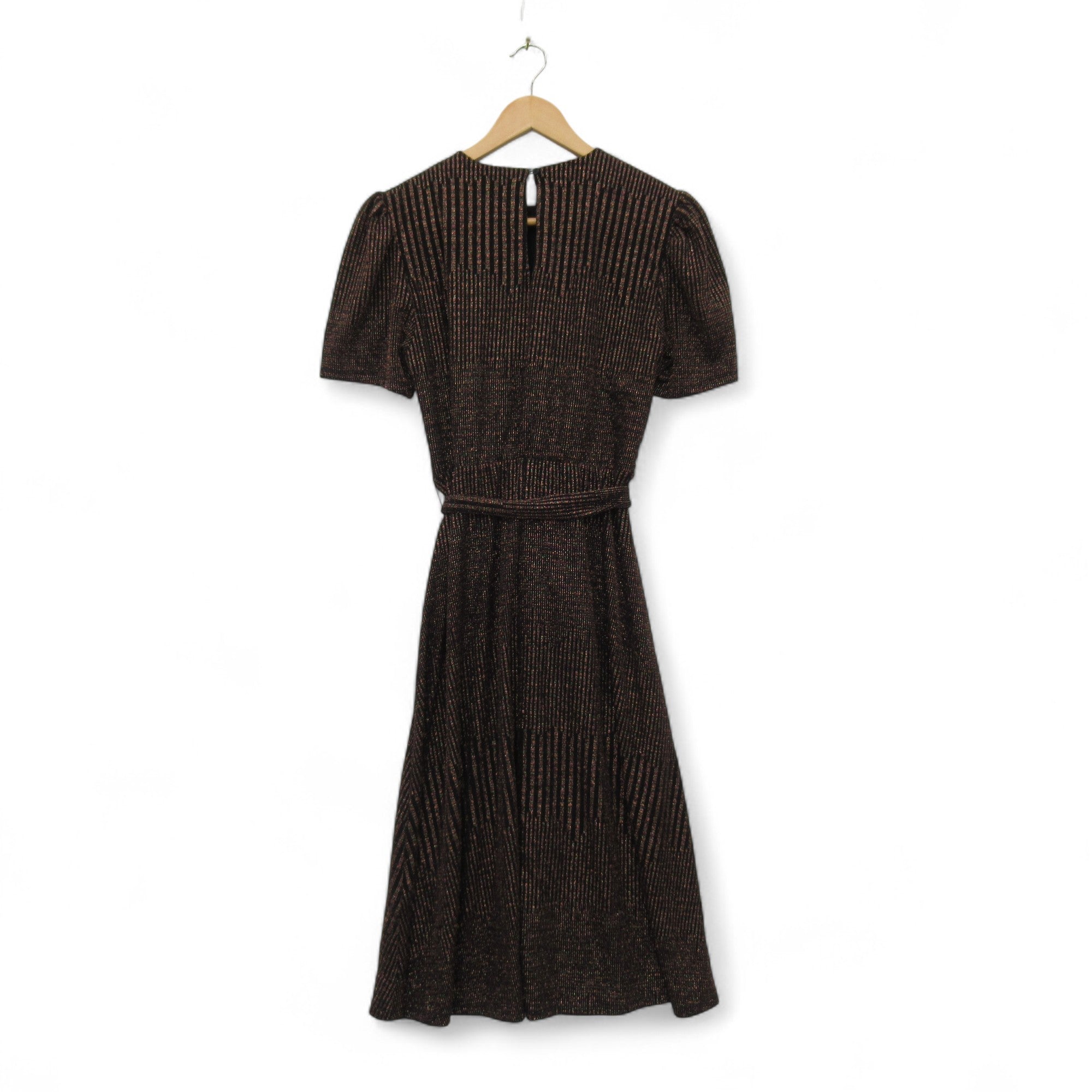 back image for Monsoon Fit And Flare Sparkle Dress Black UK 10 Womenswear | Pre-loved