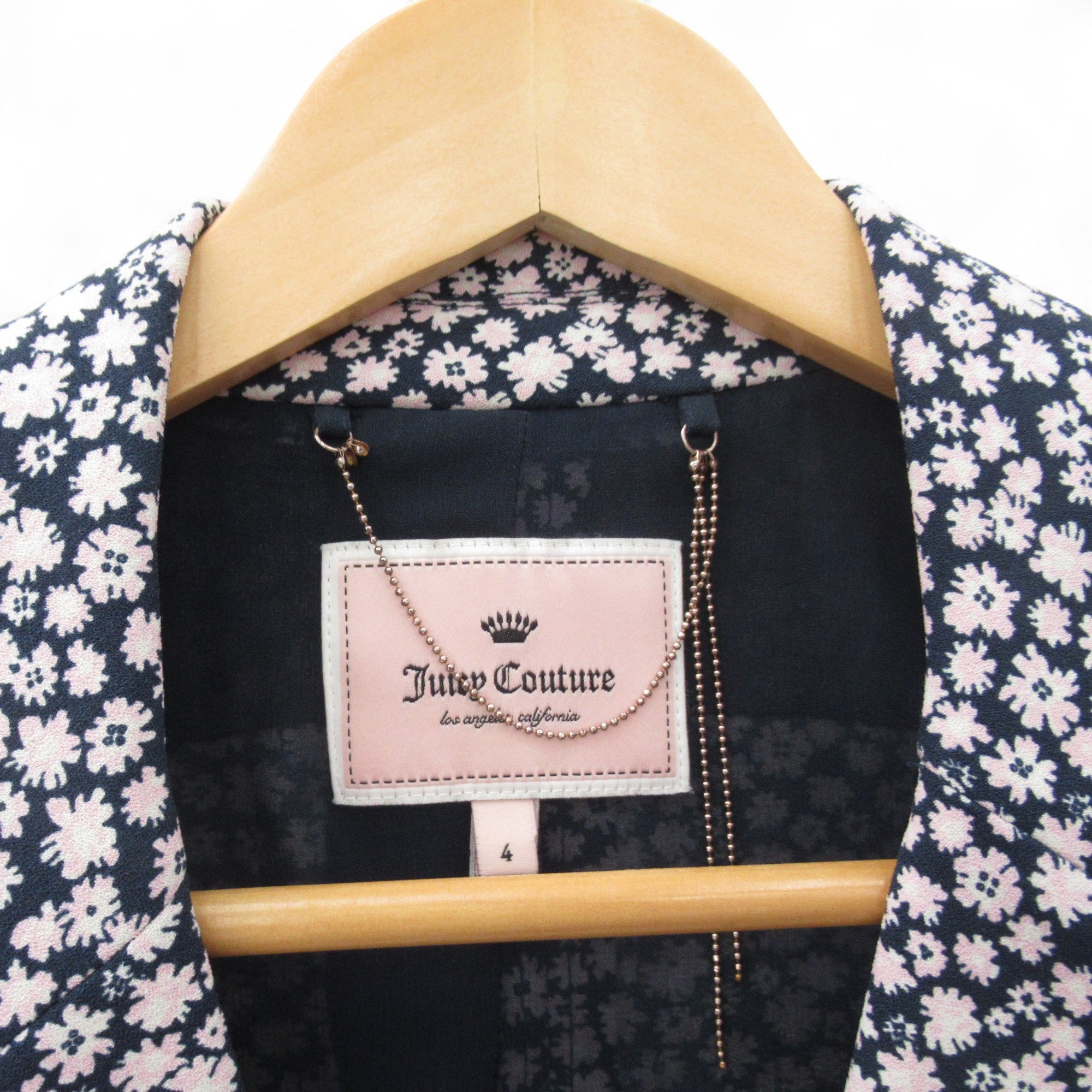 label image for Juicy Couture Floral Blazer Jacket UK 10 Multicoloured Womenswear | Pre-loved