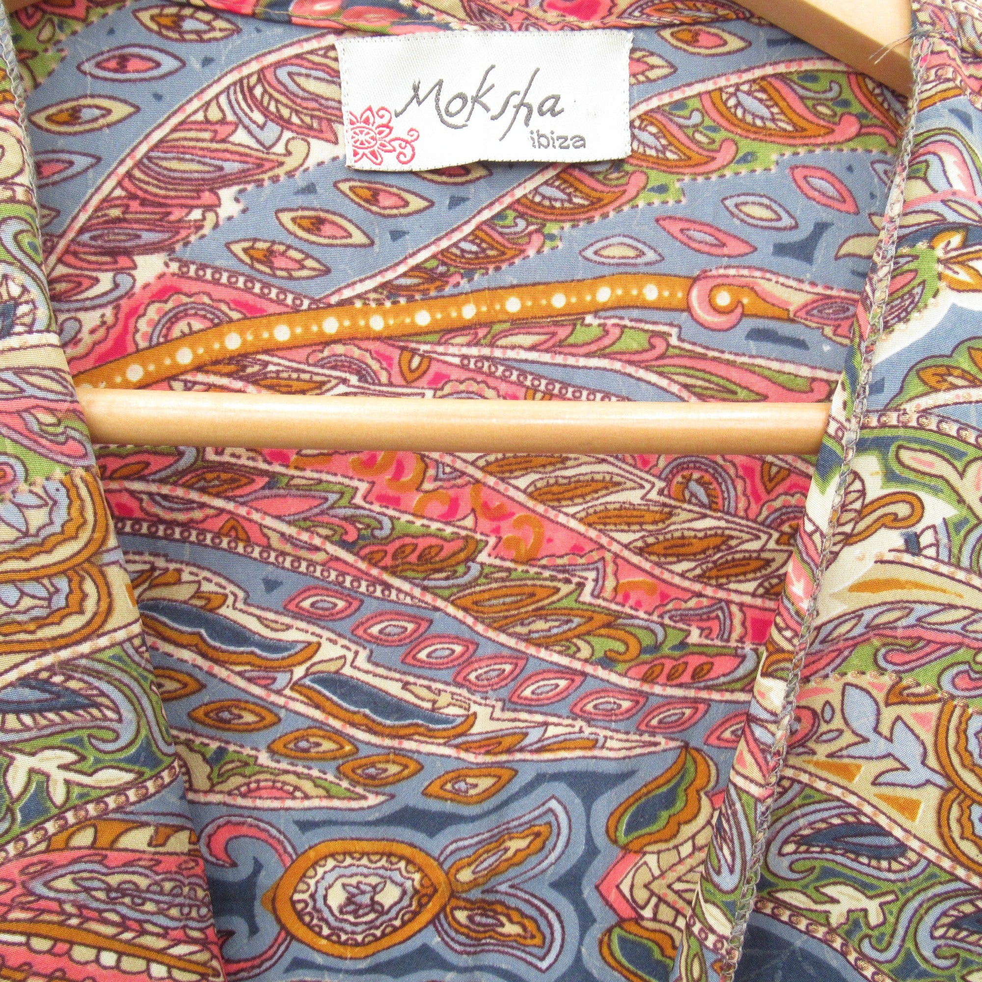 label image for Moksha Ibiza Jacket Paisley Multicoloured Medium Womenswear | Pre-loved