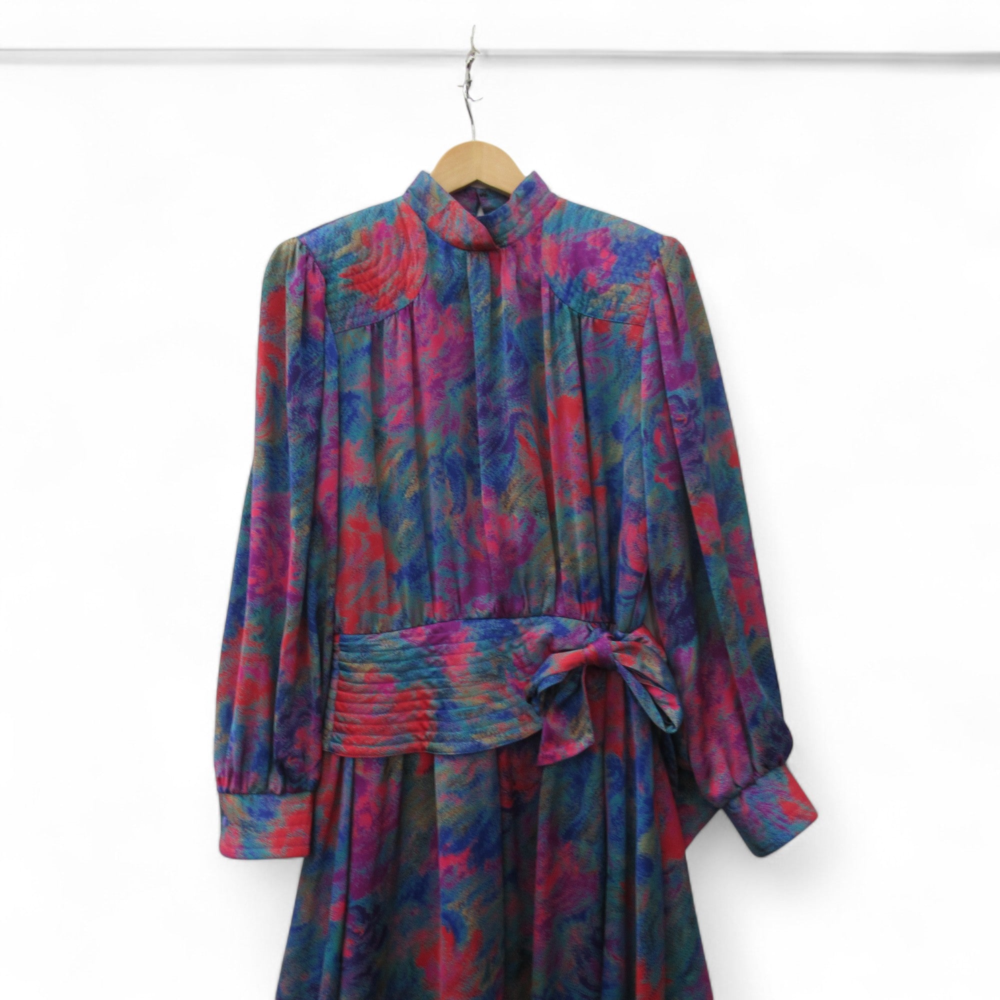 front image for Schoi Vintage 1970s Dress UK 14 Multicoloured Womenswear | Pre-loved
