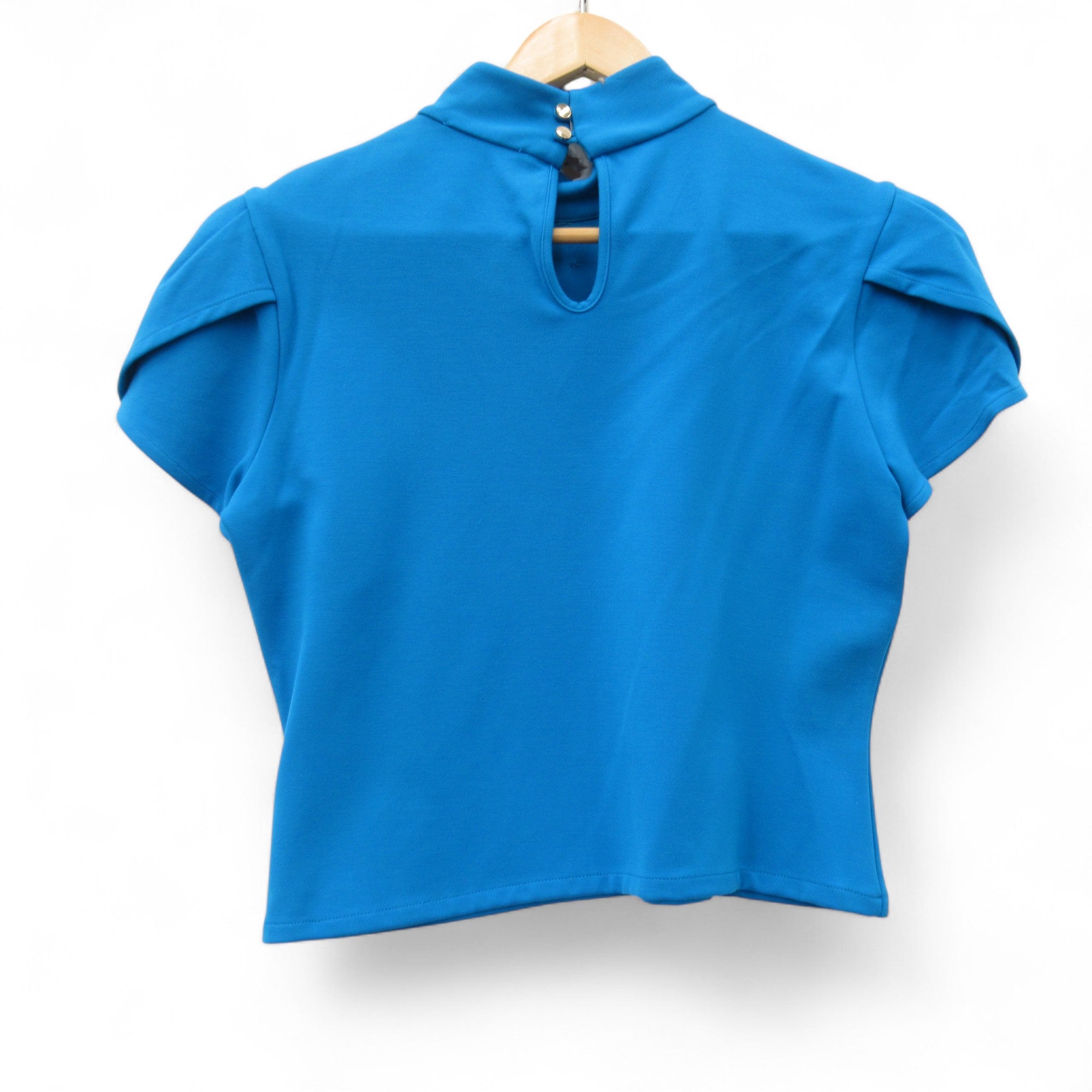 back image for Damsel In A Dress Tassel Top Blue UK 12 Womenswear | Pre-loved