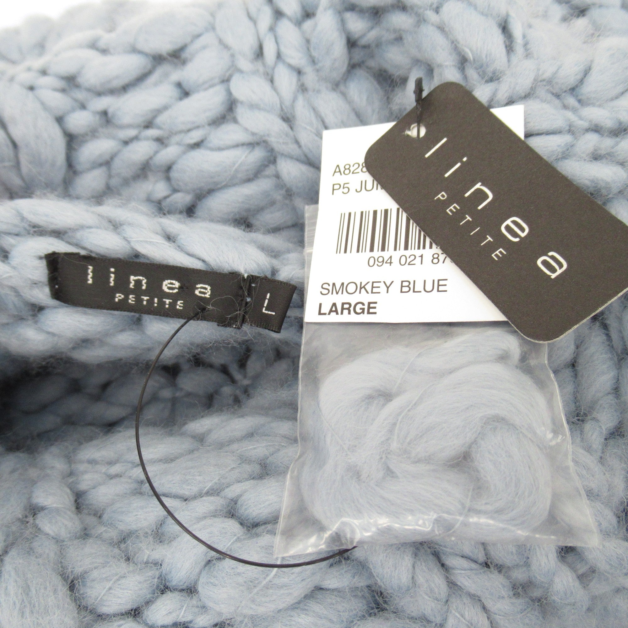label image for Linea Chunky Knit Roll Neck Jumper Blue UK 12 Womenswear | Pre-loved