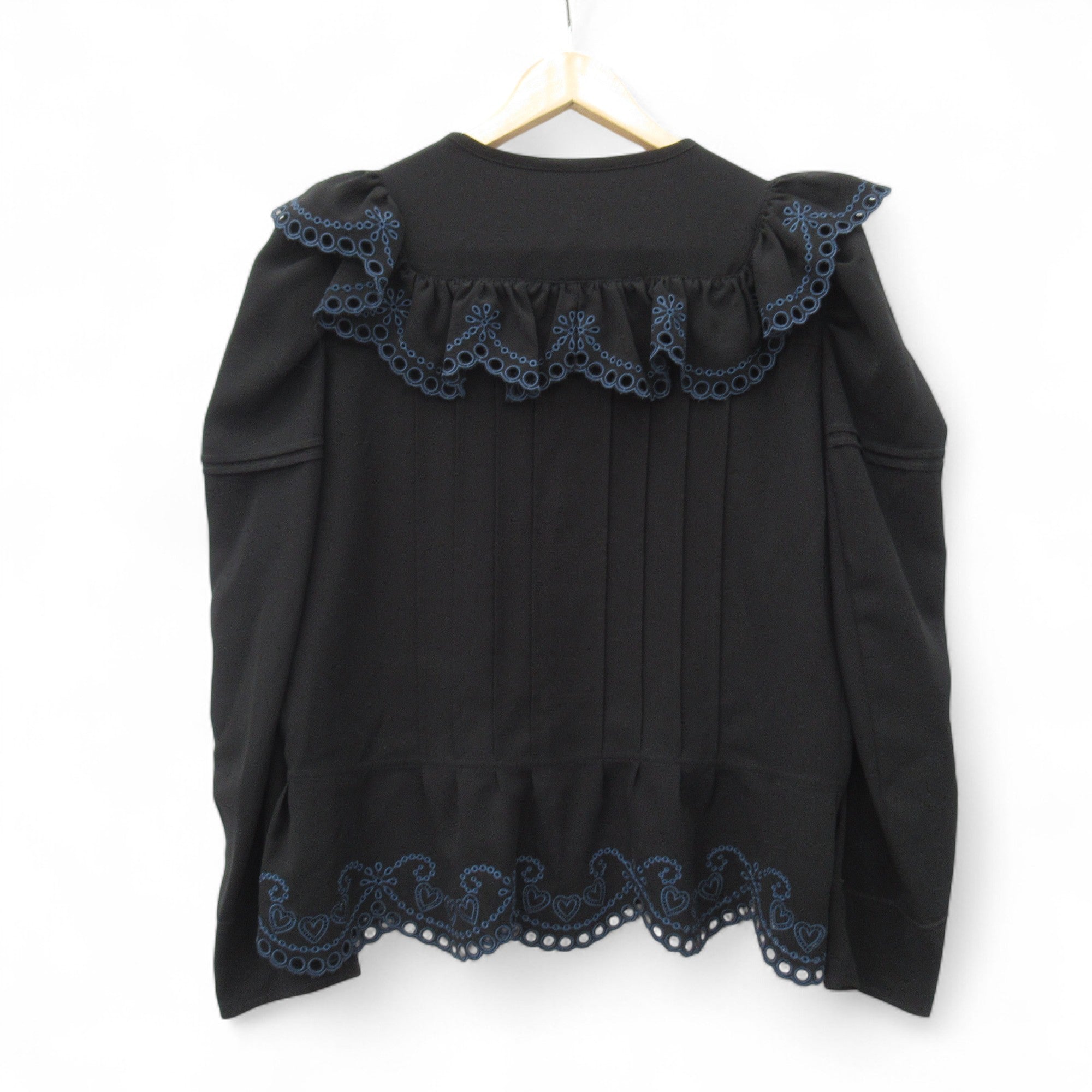 back image for Alexa Chung Shirt Blouse UK 16 Black Womenswear | Pre-loved