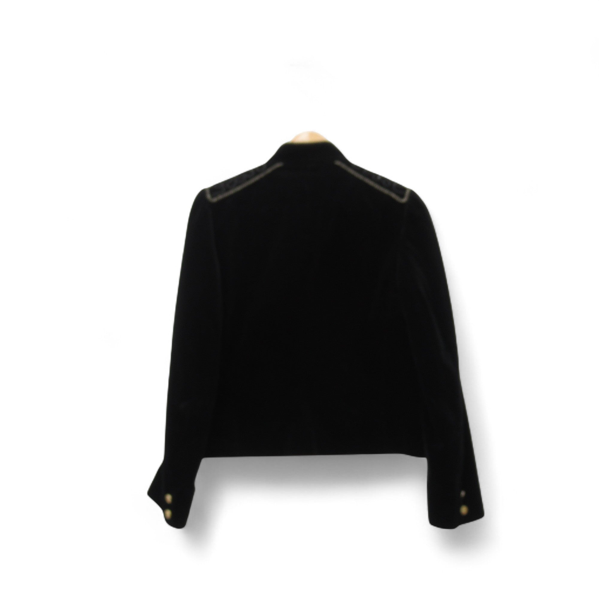 back image for Mansfield Vintage Velvet Jacket Black UK 12 Womenswear | Pre-loved