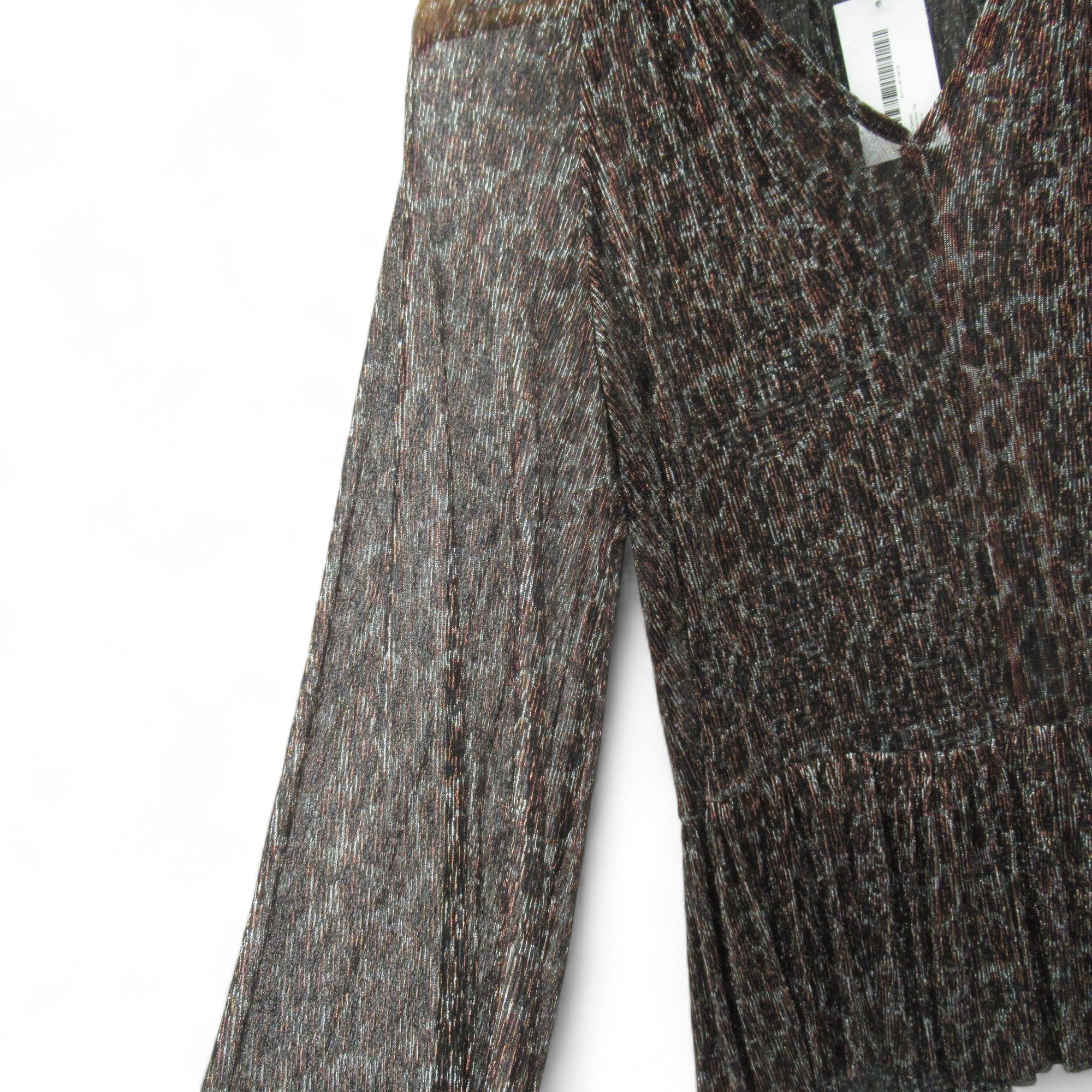 Wallis Metallic Boho Top UK 8 Bronze Womenswear | Pre-loved