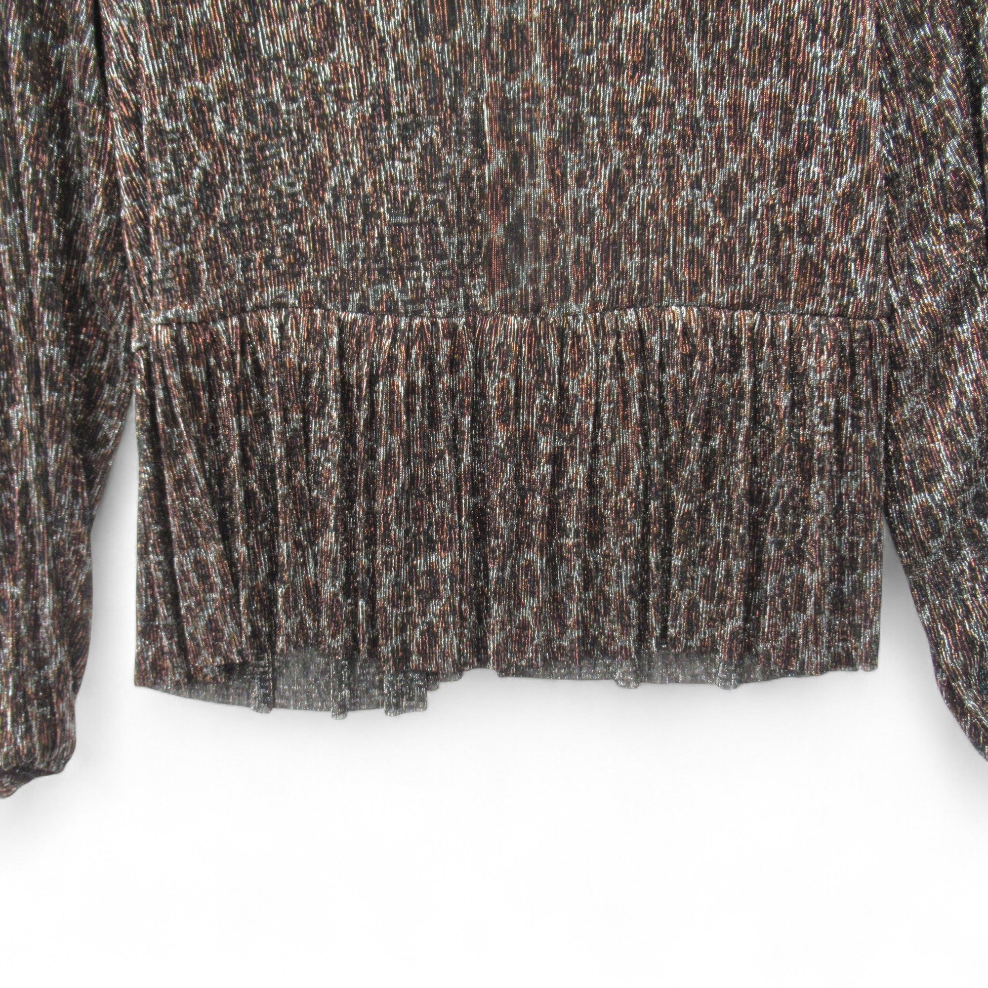 Wallis Metallic Boho Top UK 8 Bronze Womenswear | Pre-loved