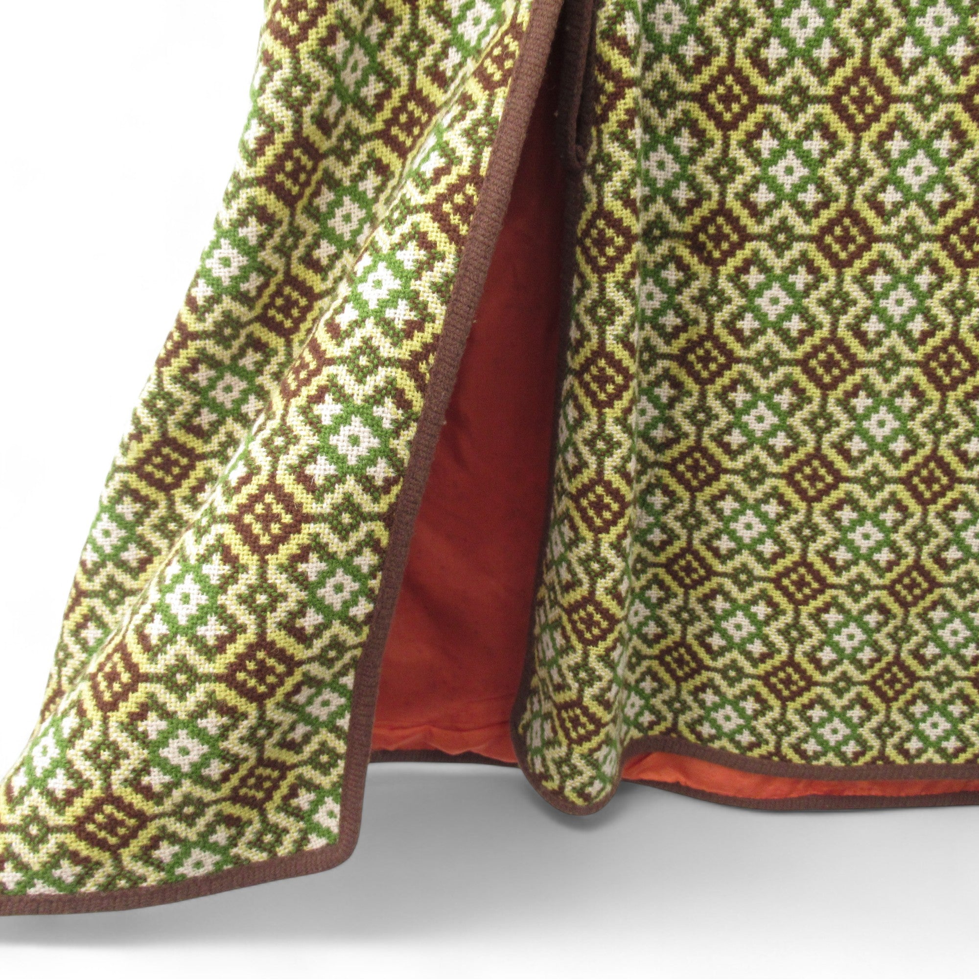 bottom image for Real Welsh Tapestry Vintage Cape Cloak Multicoloured Womenswear | Pre-loved