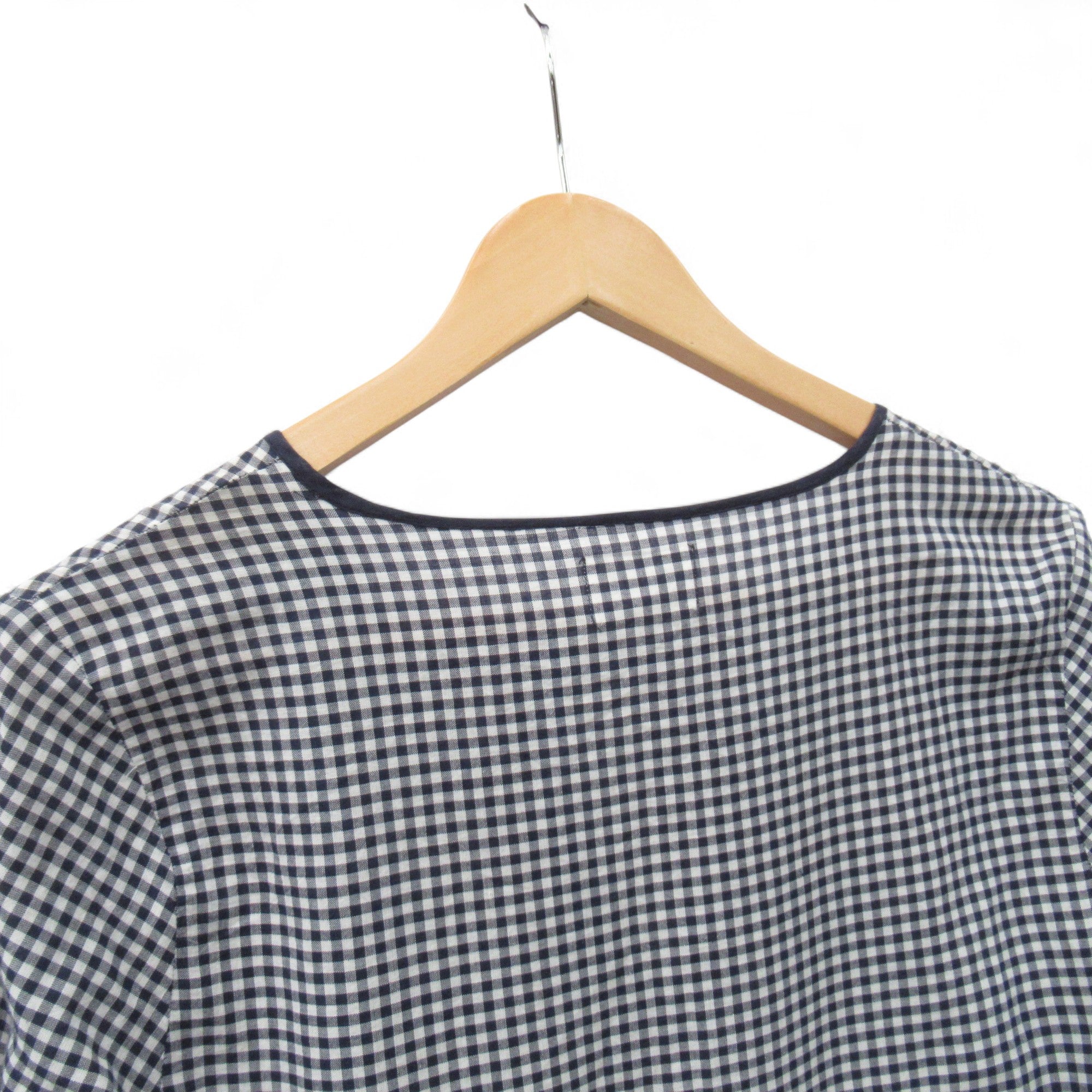 shoulder image for Seed Heritage Gingham Dress UK 10 Navy White Womenswear | Pre-loved