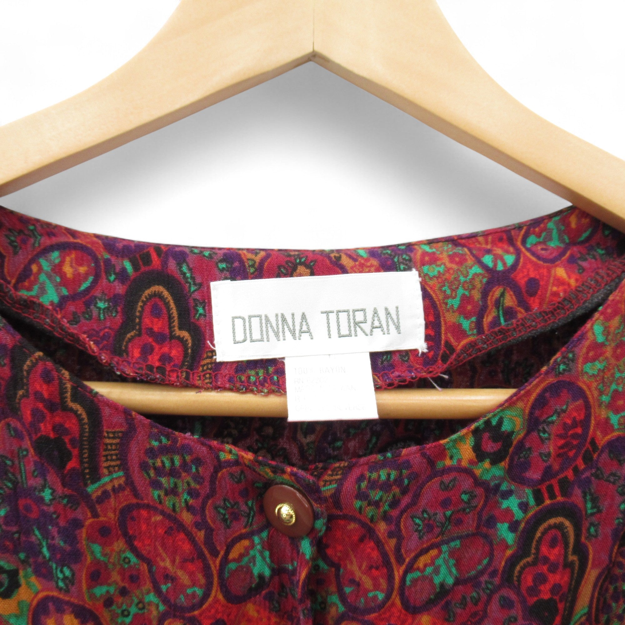 label image for Donna Toran Vintage Jumpsuit Multicoloured UK 14 Womenswear | Pre-loved