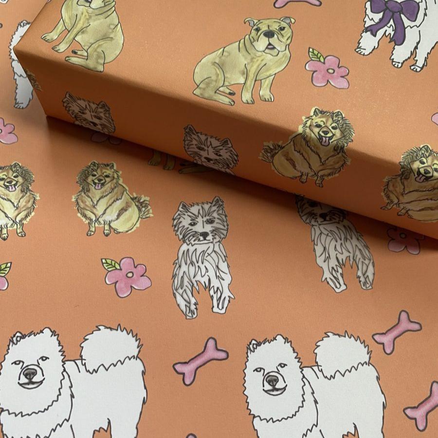 Dog Wrapping Paper | Kat Draws It