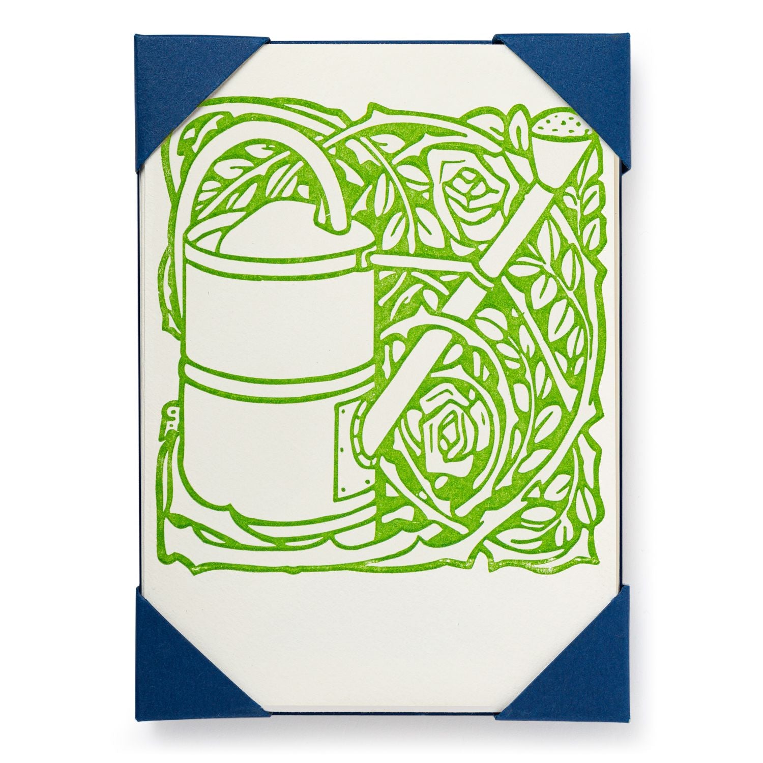 Watering Can- 5 pack Letterpress Greeting Cards- Archivist