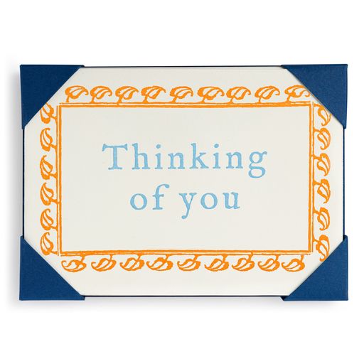 Thinking Of You- 5 pack Letterpress Greeting Cards- Archivist