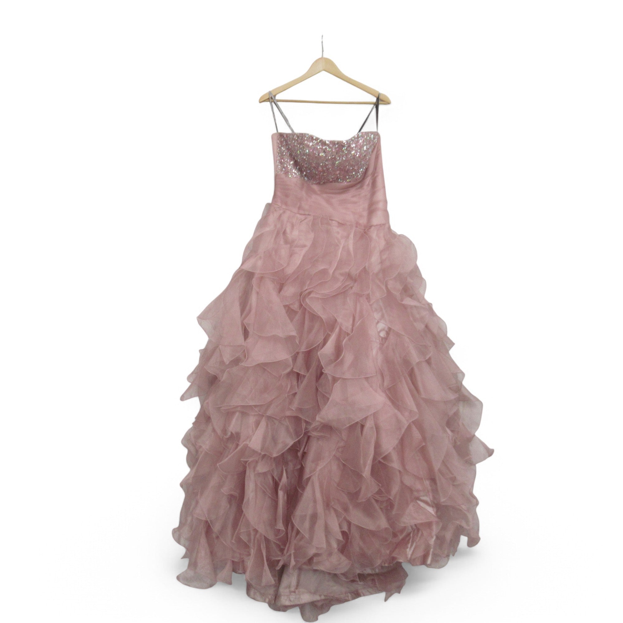 front image for Yasmin By Dynasty Wedding Dress Pink Small Womenswear | Pre-loved